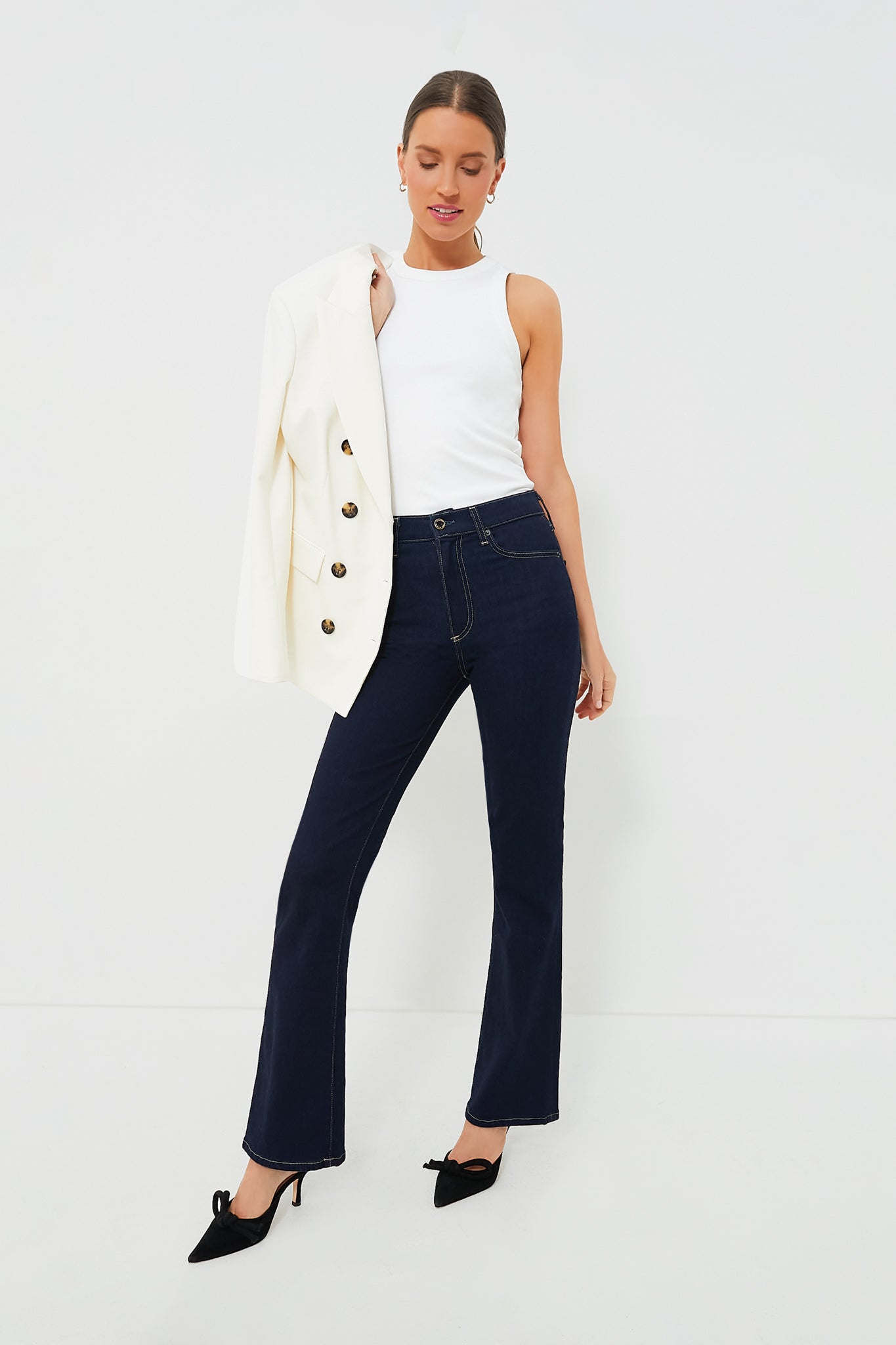 White Jordyn Tank-Get Girly