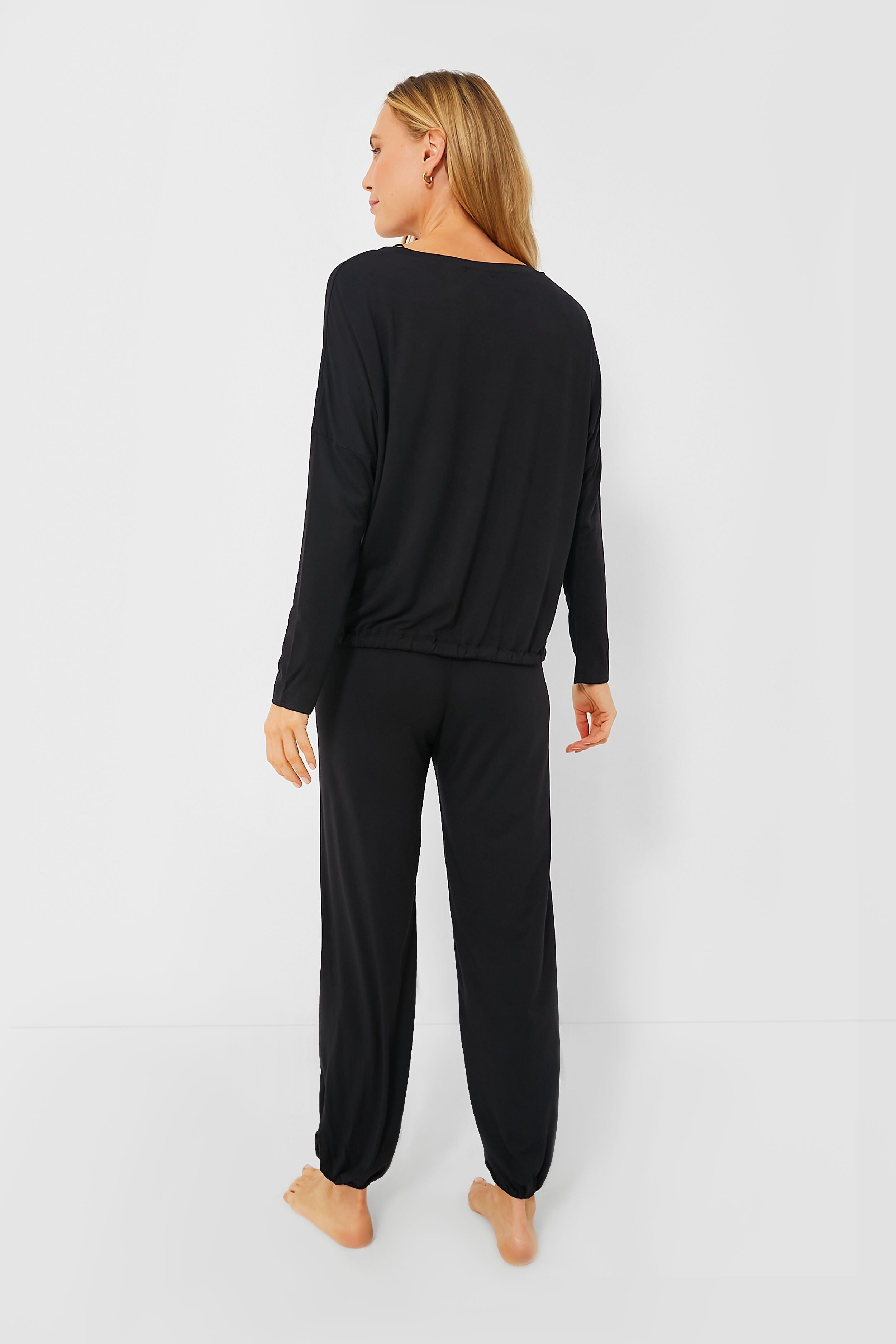 Black Gisele Slouchy PJ Set-Get Girly