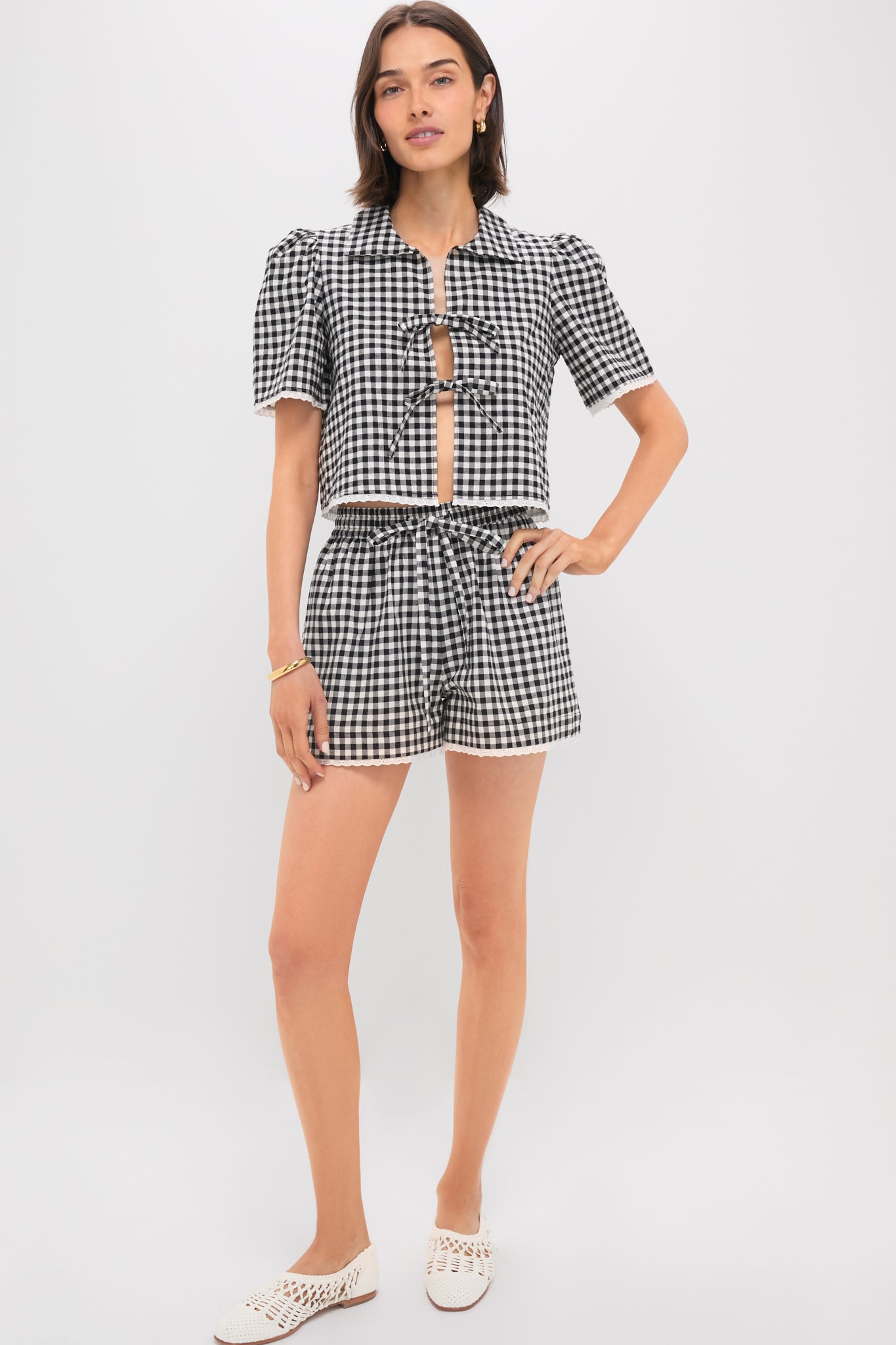 Black Gingham Hanna Set-Get Girly