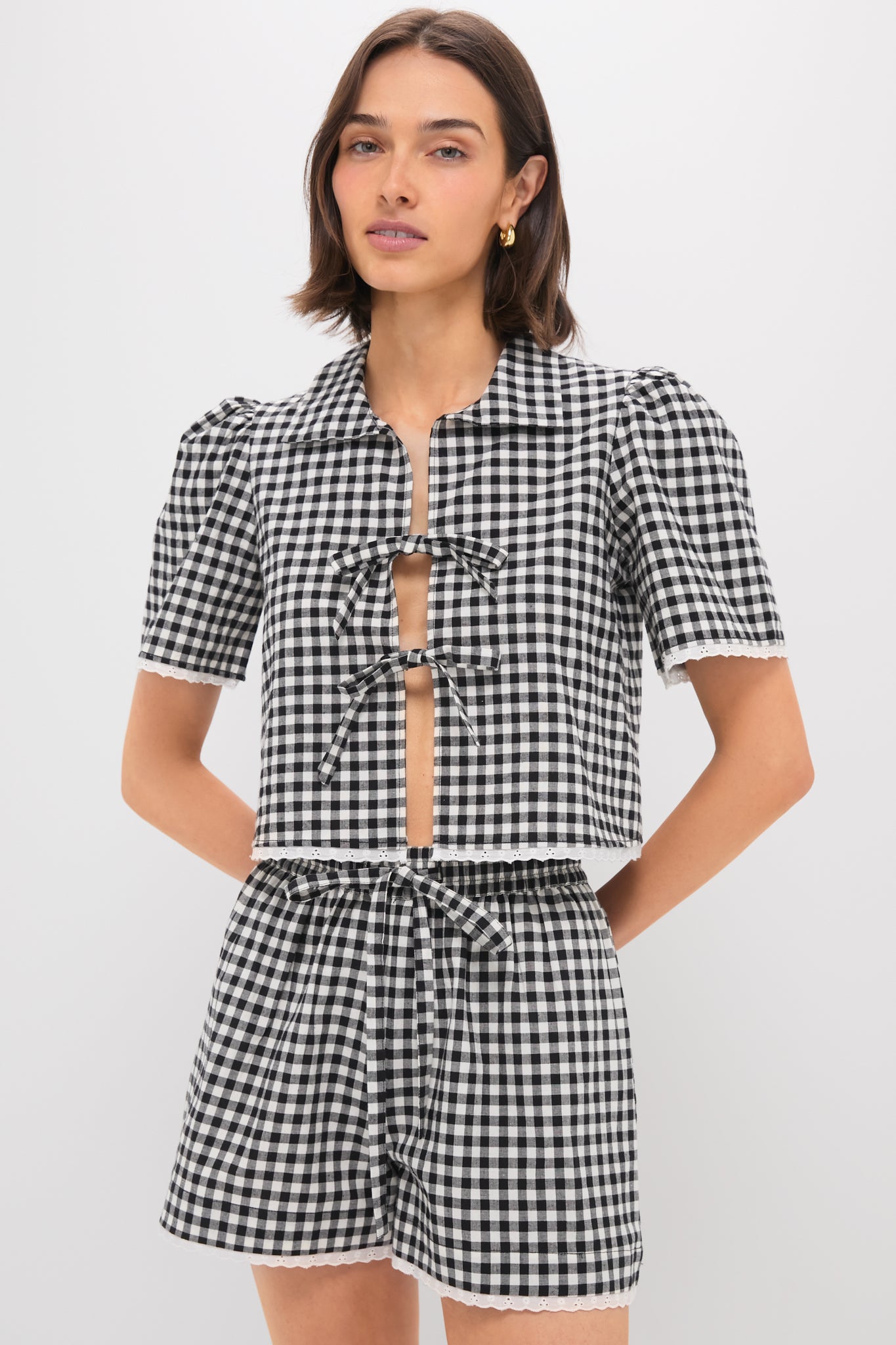 Black Gingham Hanna Set-Get Girly