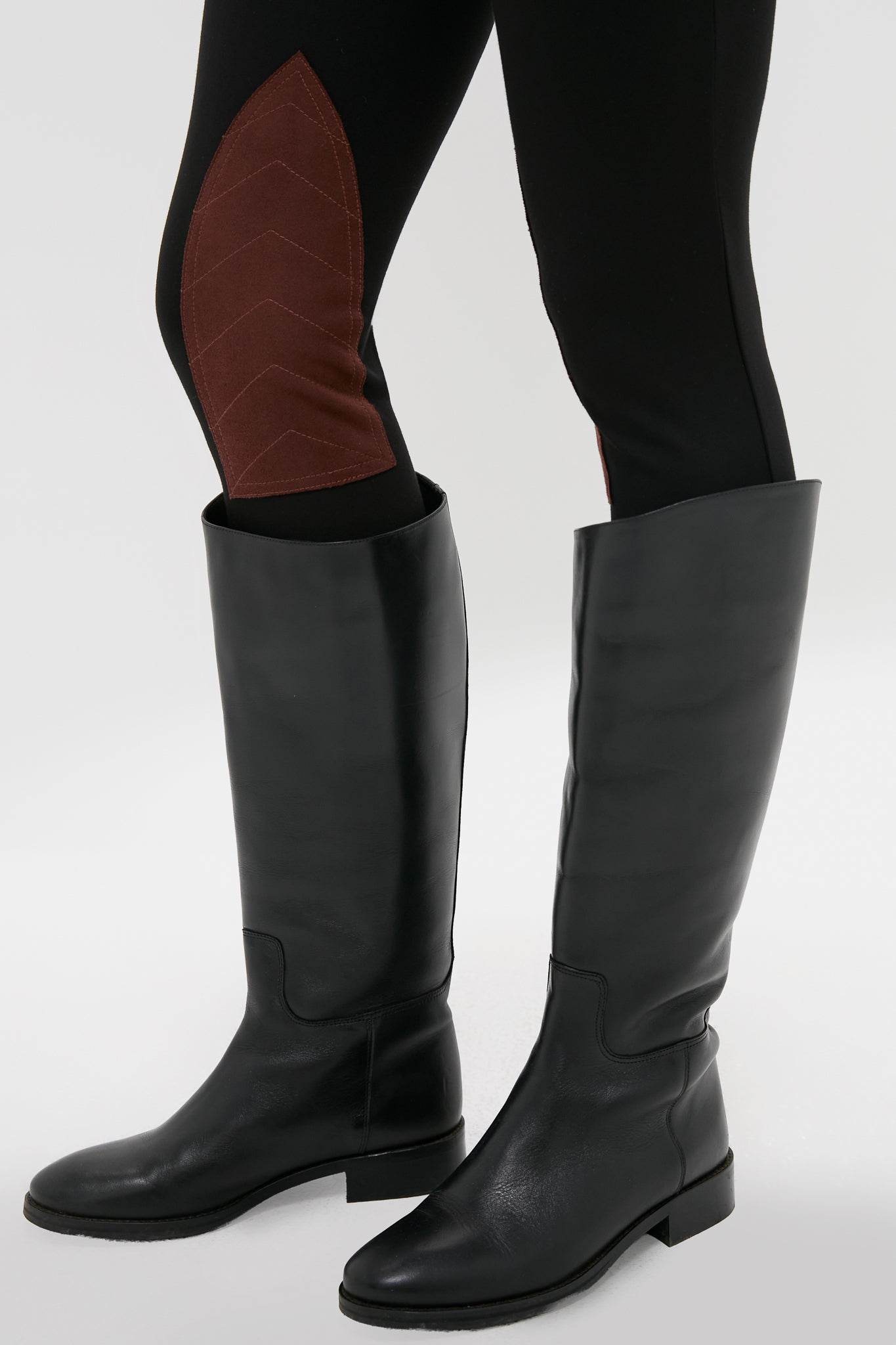 Black Leather Ryder Boots-Get Girly