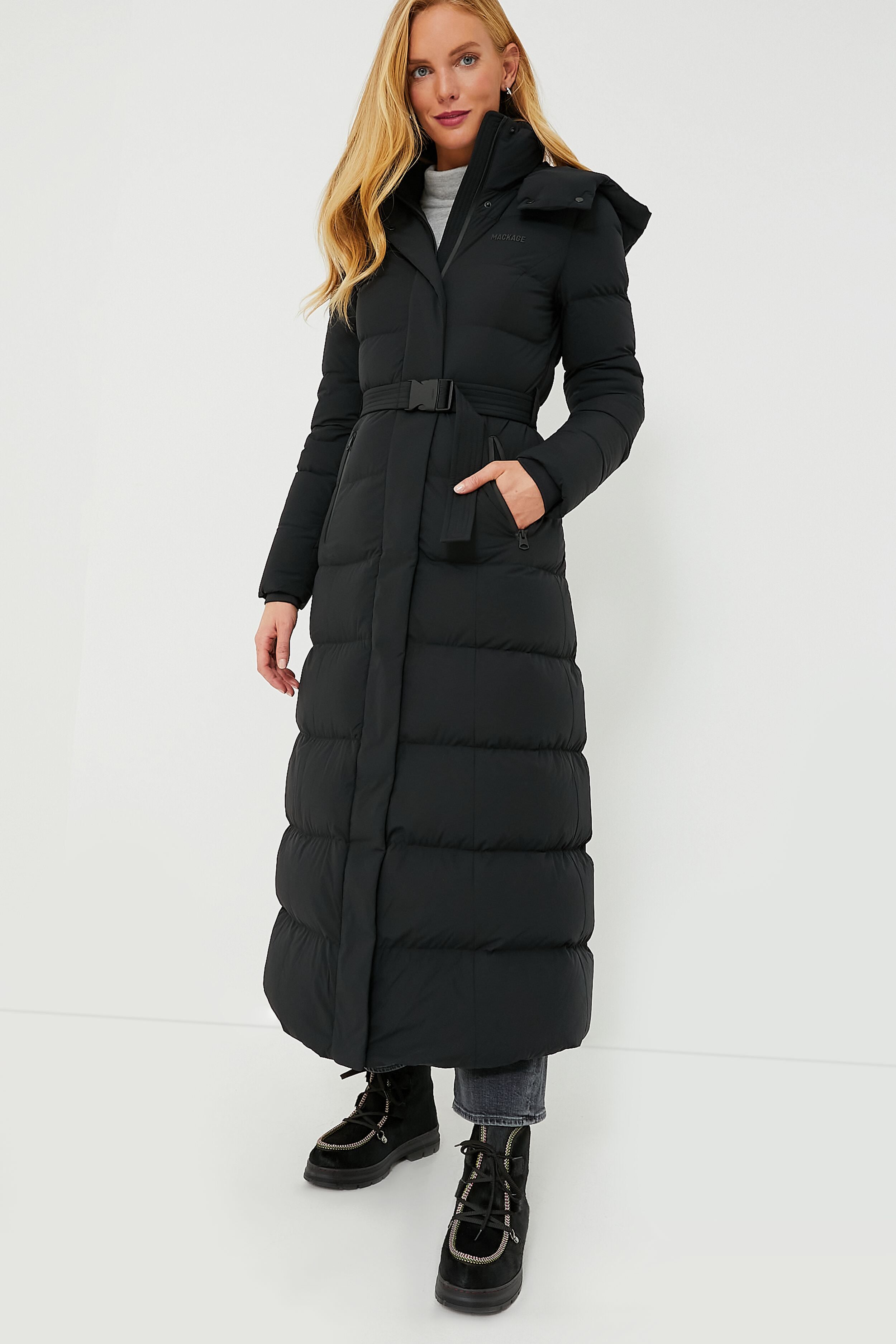 Black Calina City Down Coat-Get Girly