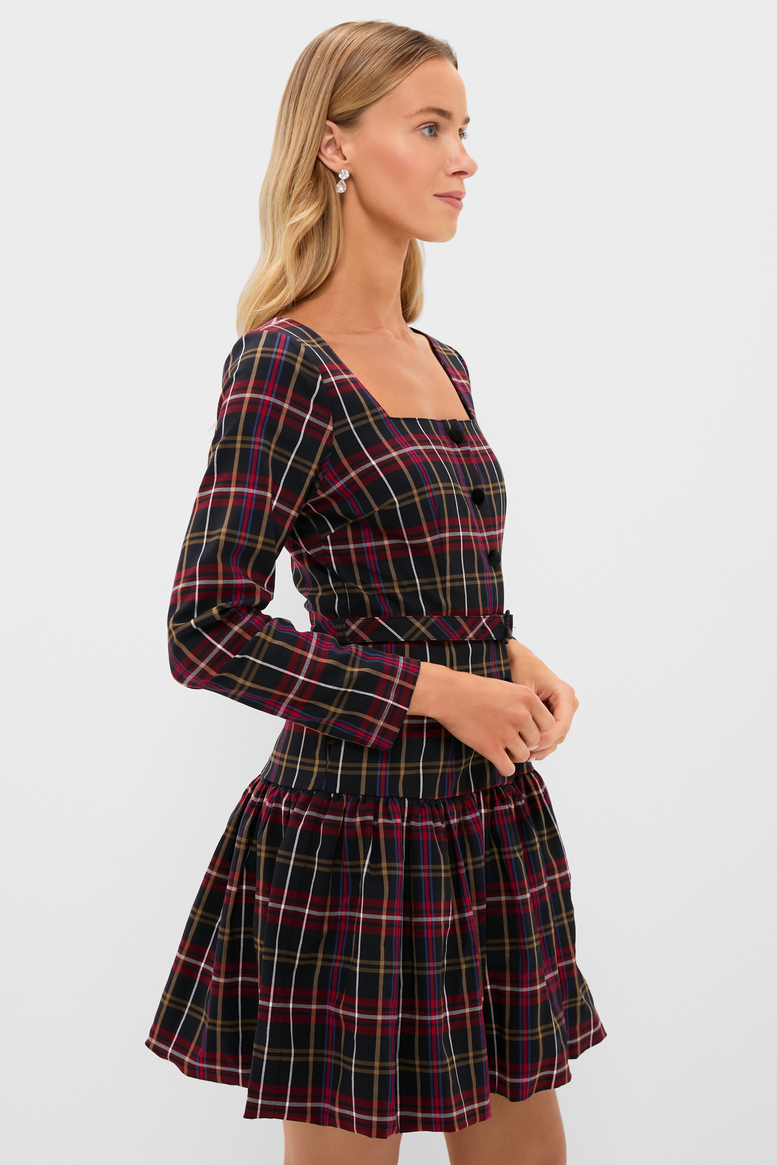 Baroque Tartan Bubble Liza Dress-Get Girly