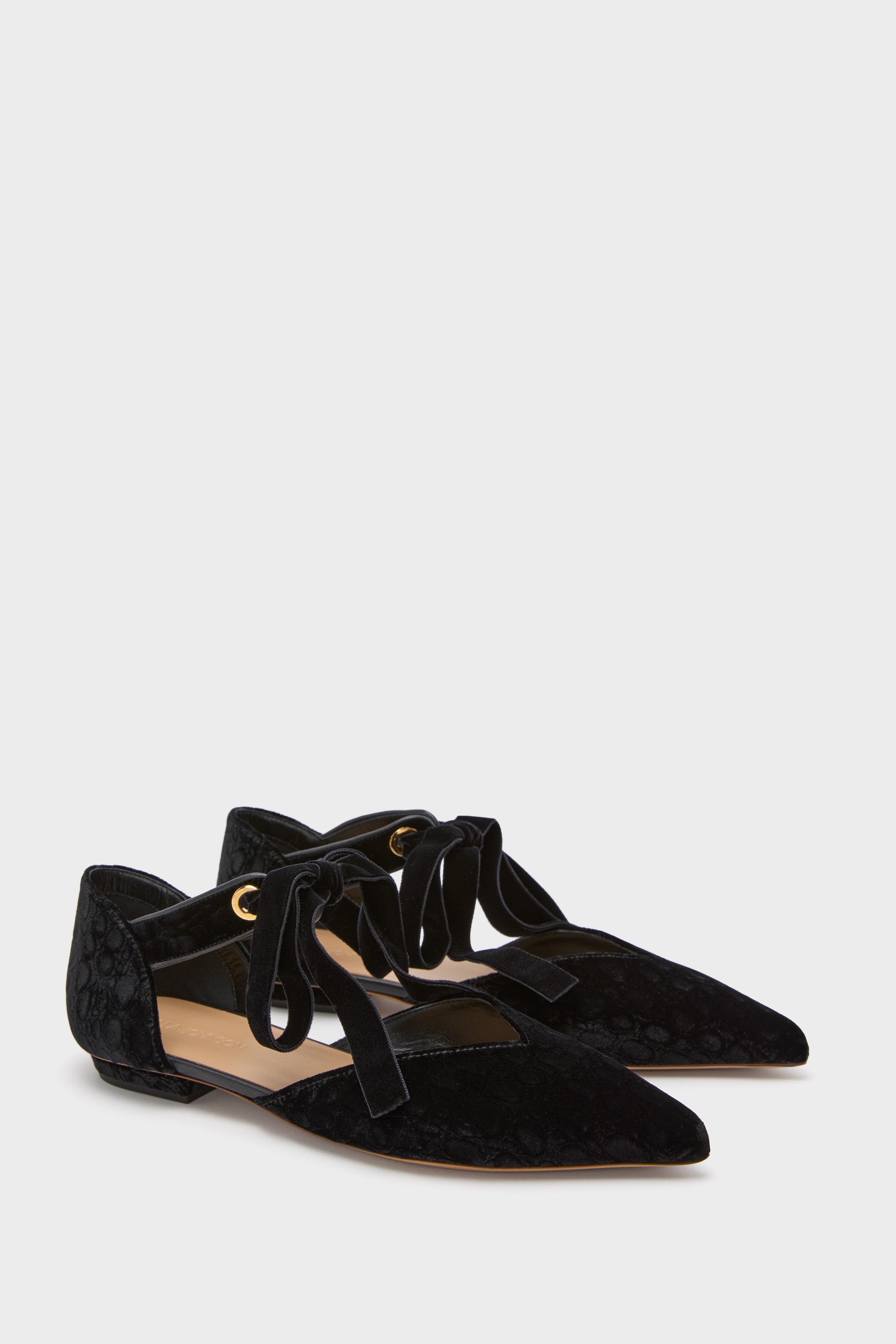 Black Corinna Bow Flats-Get Girly