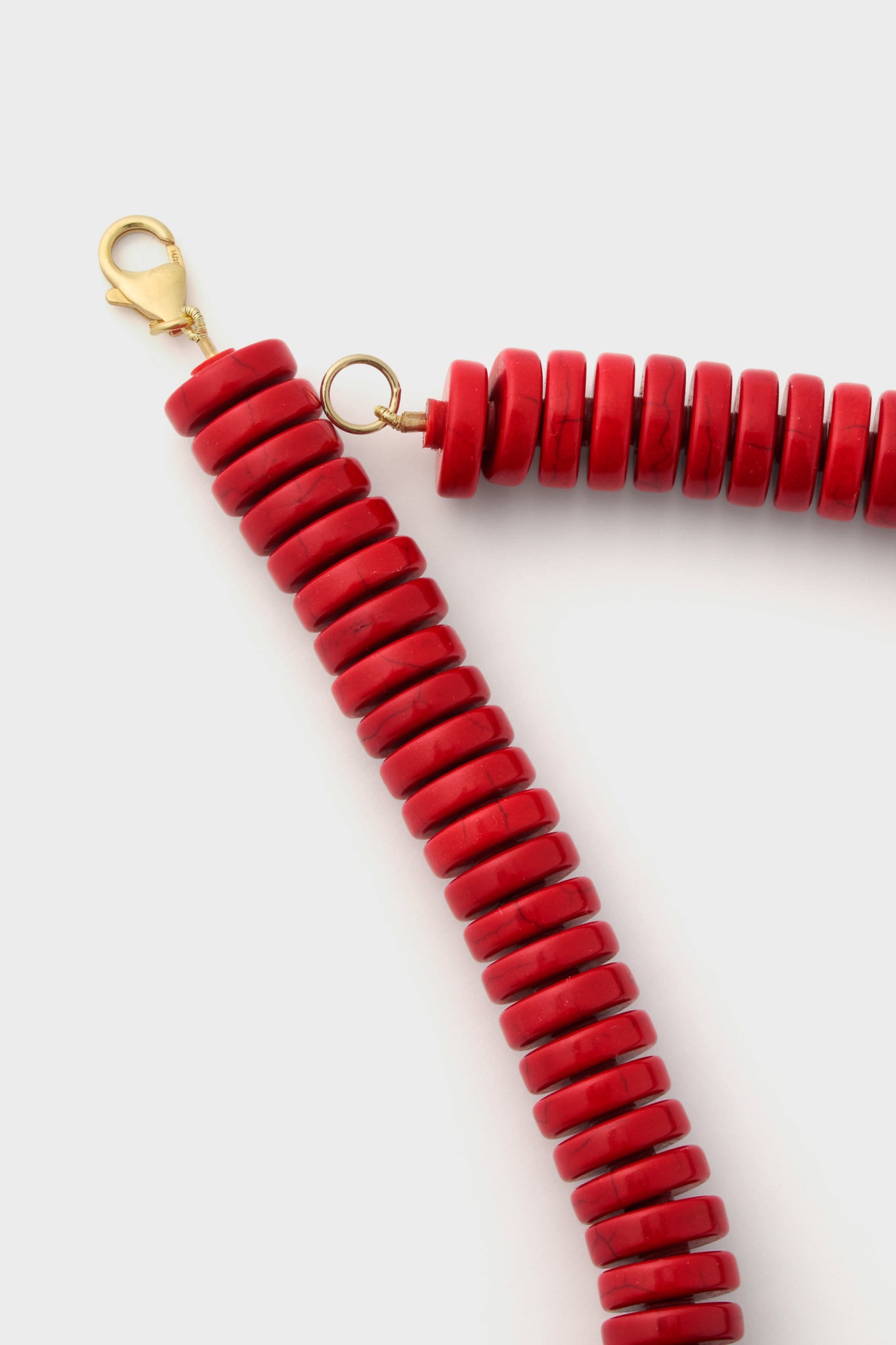 Barrell Red Statement Necklace-Get Girly