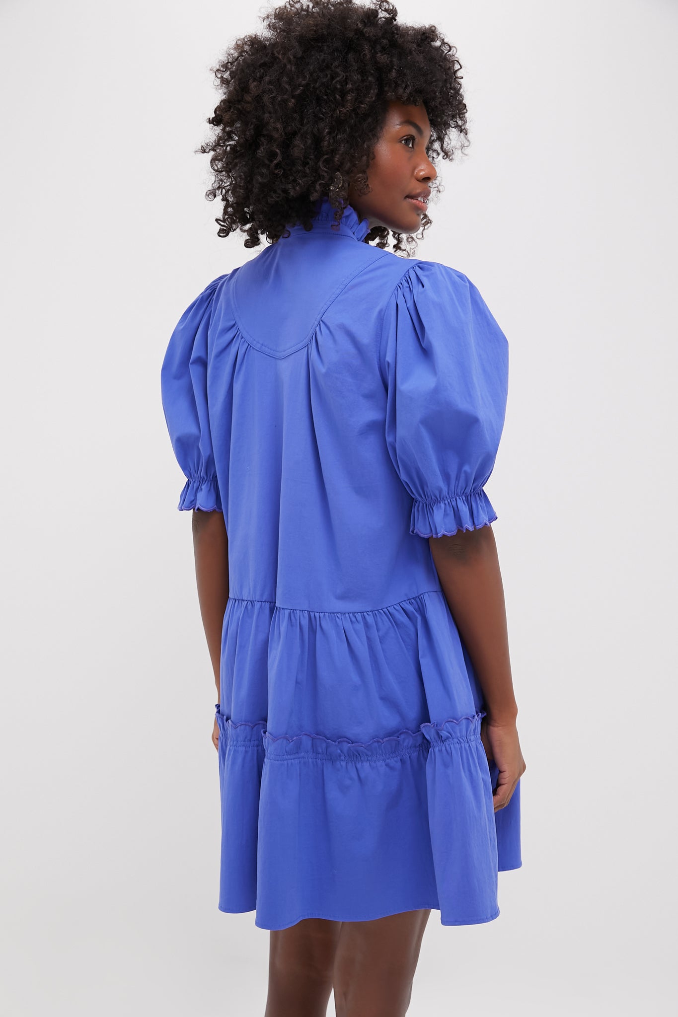 Azure Blue Selena Mini Dress-Get Girly