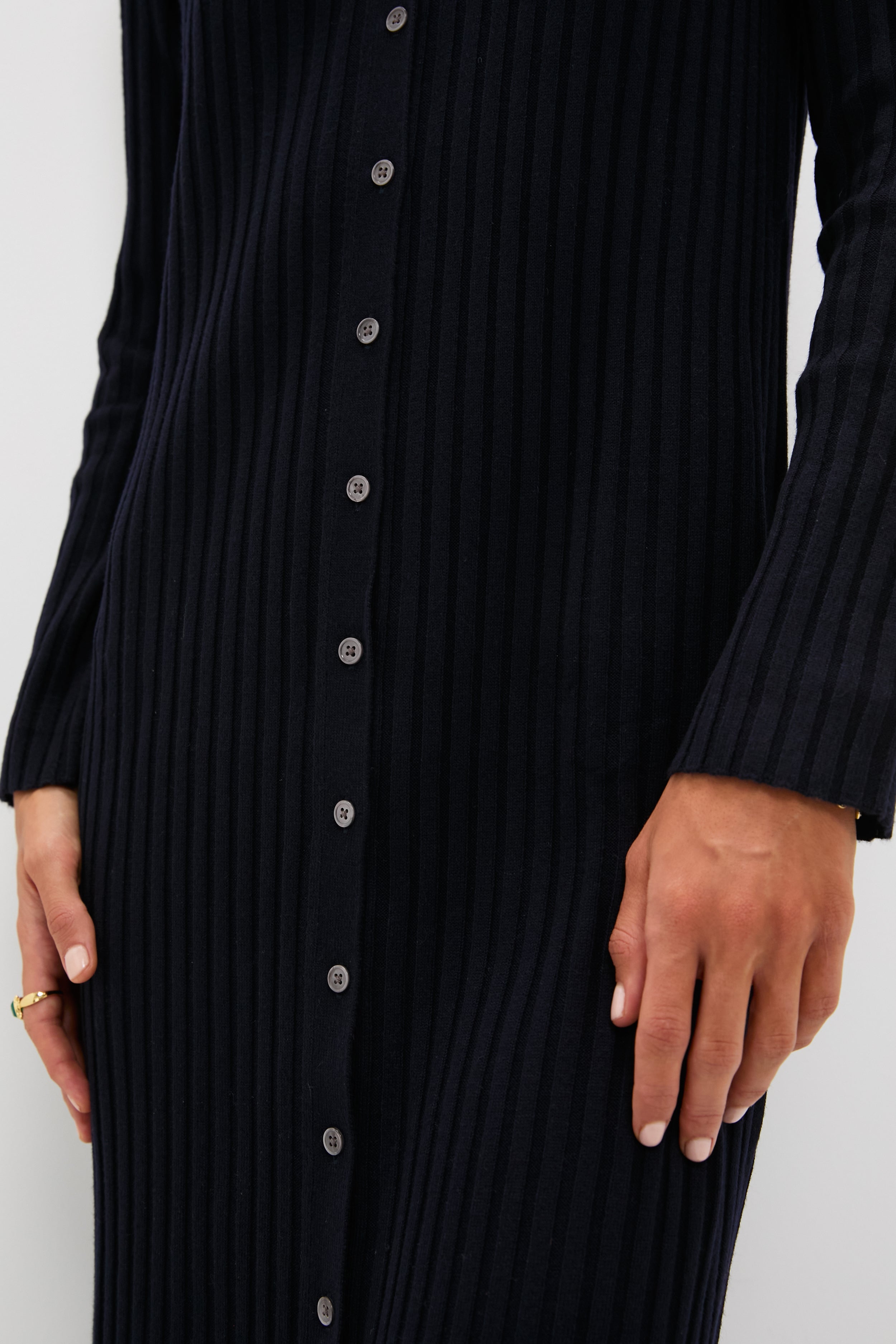 Navy Callum Sweater Dress-Get Girly