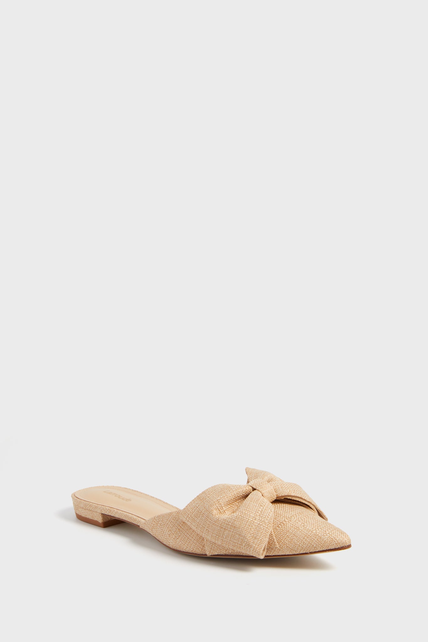 Beige Raffia Elle Flats-Get Girly