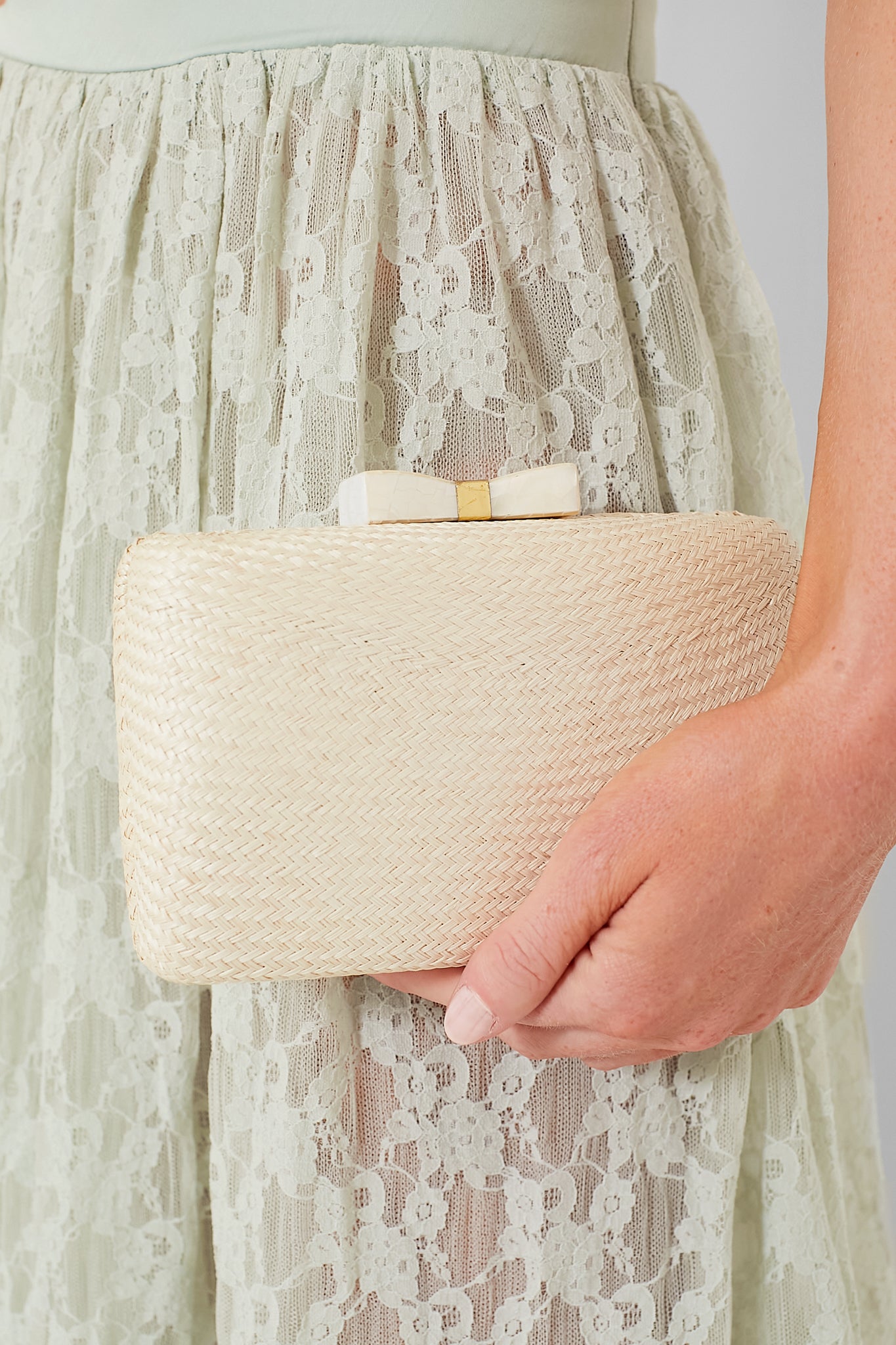 White Eloise Clutch-Get Girly