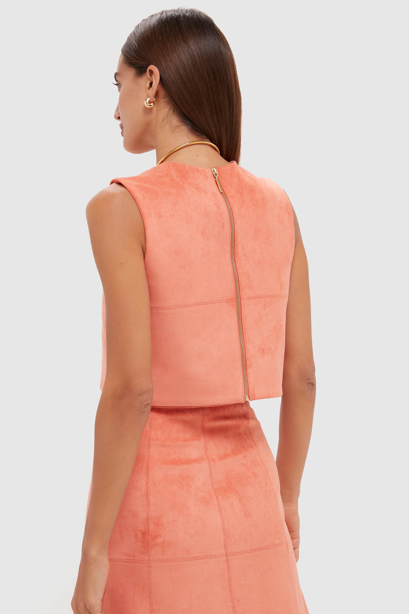 Amber Suede Marni Top-Get Girly