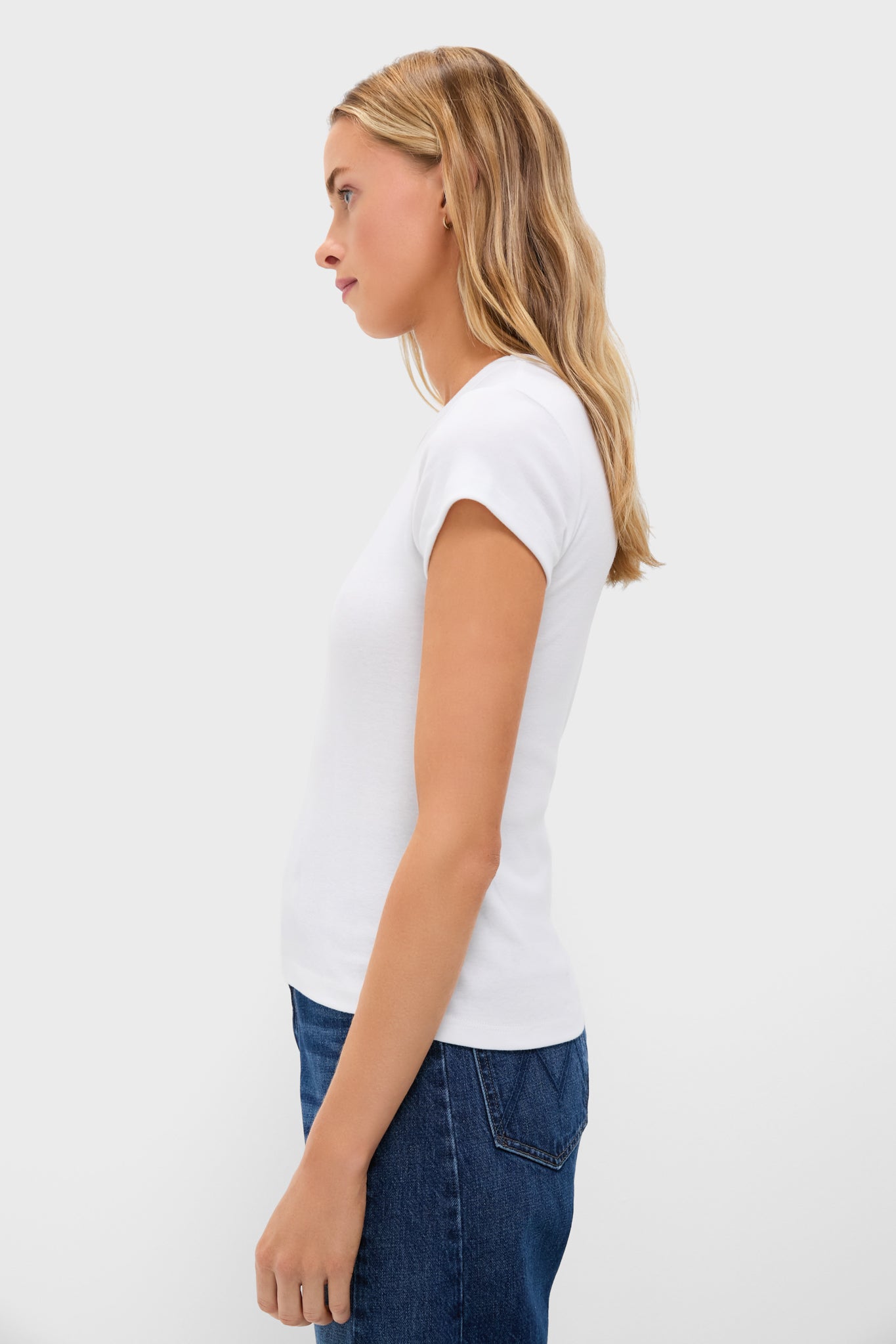 White Nando Slim Fit Tee-Get Girly
