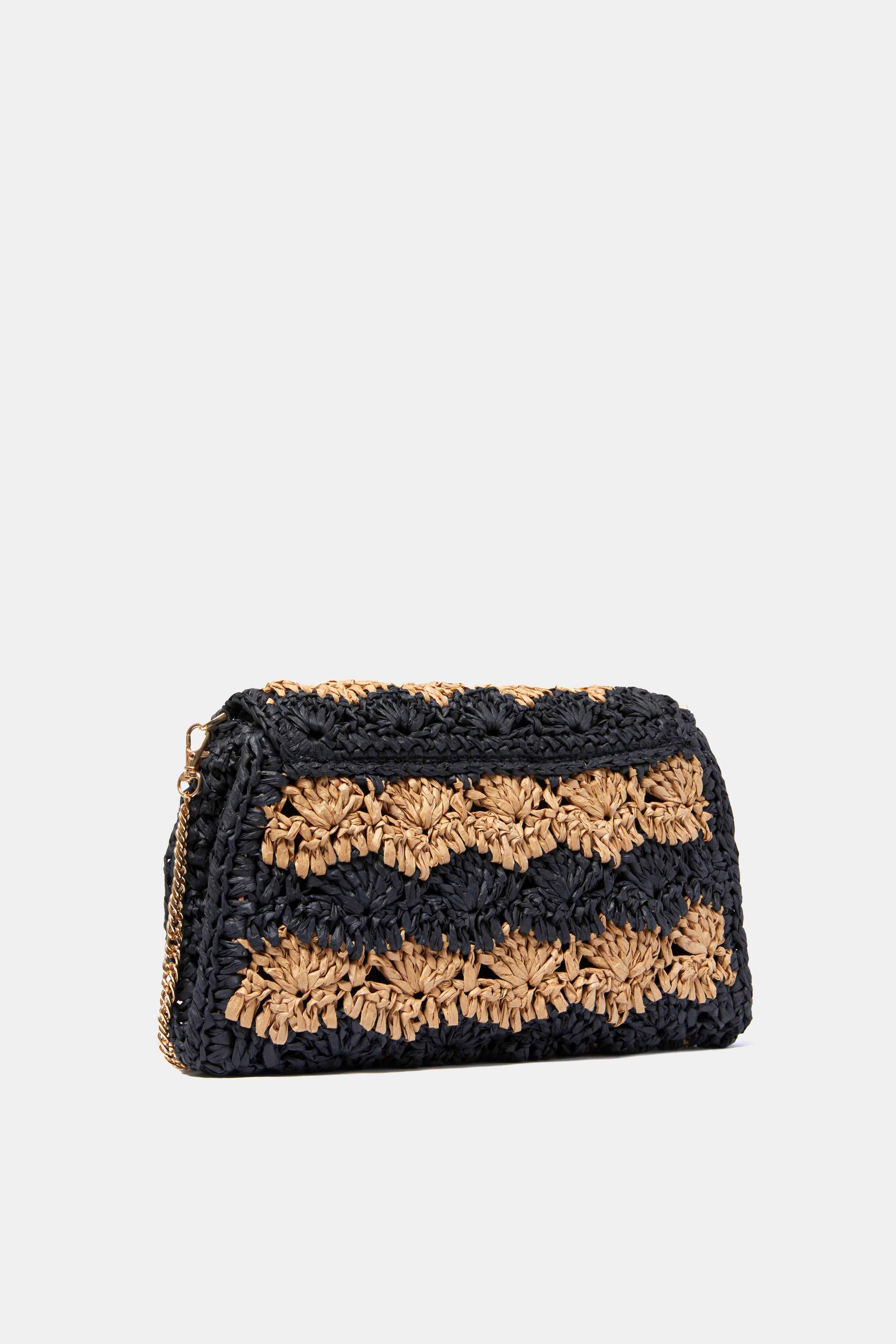 Black and Natural Kairi Bag-Get Girly