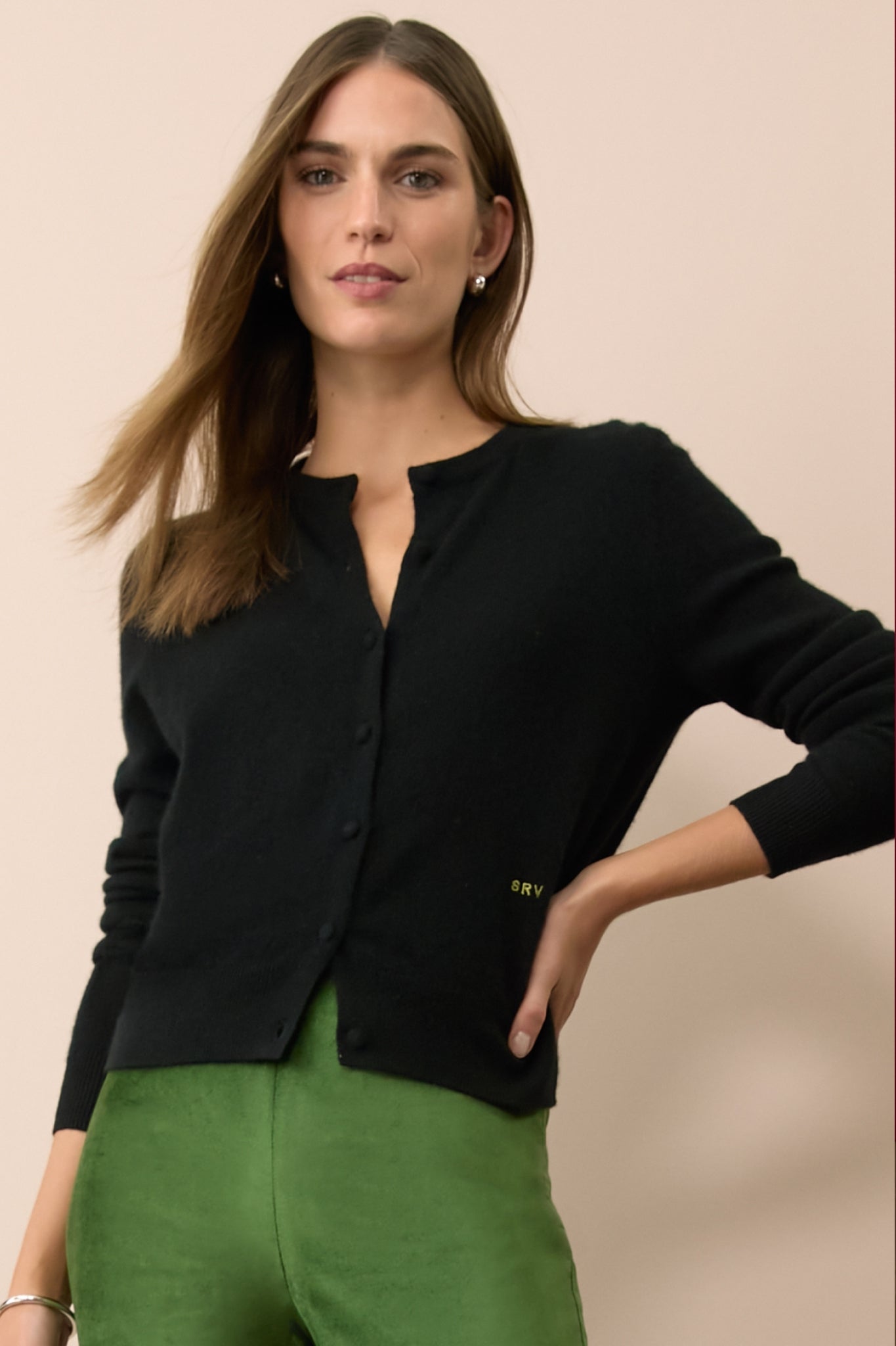 Black Cashmere Riley Cardigan-Get Girly