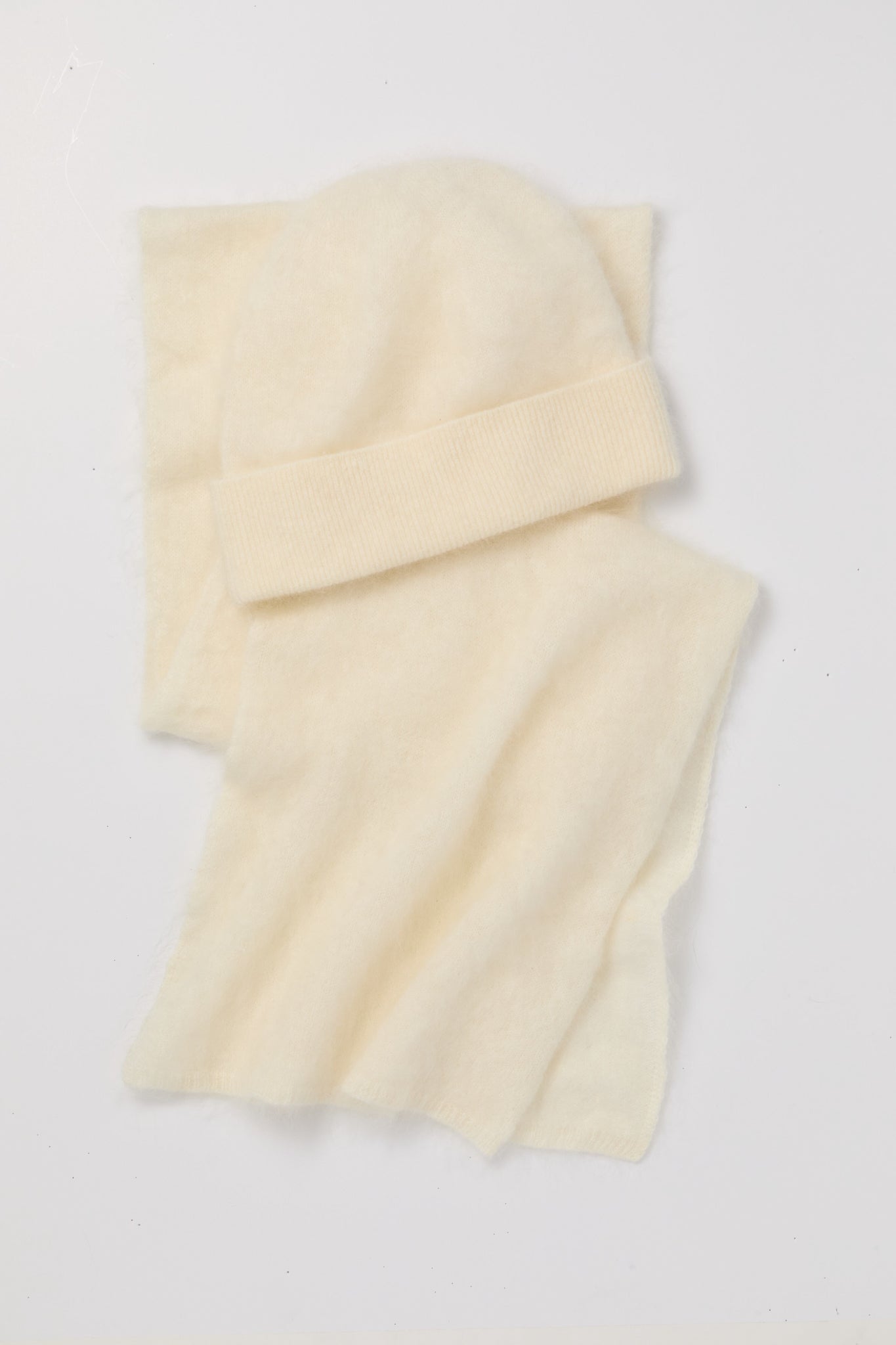 Cream Cashmere Hat and Scarf Set-Get Girly