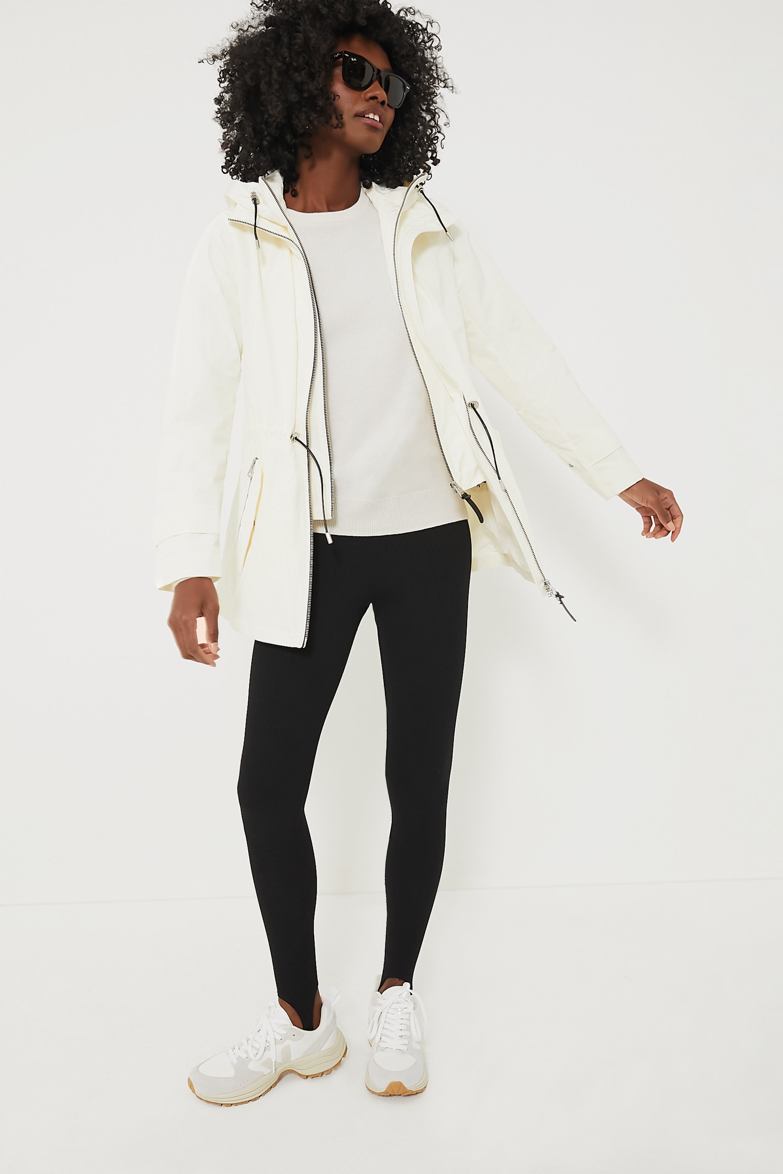 White Pierre Natural Venturi Sneakers-Get Girly