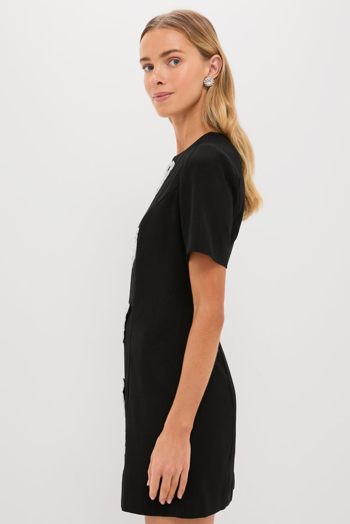 Beaded Bows Bernadette Mini Dress-Get Girly