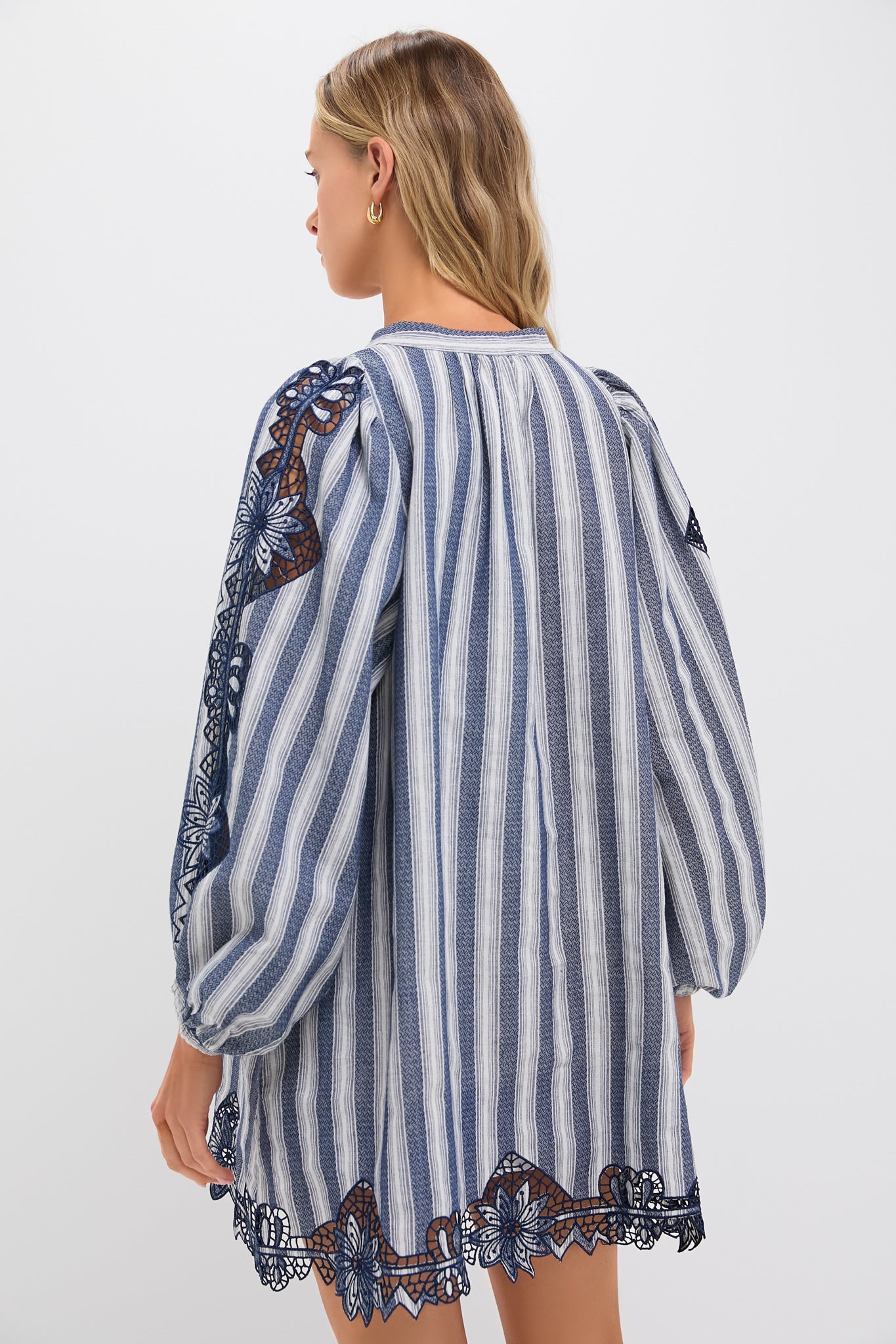 The Navy Stripe Samara Dress-Get Girly