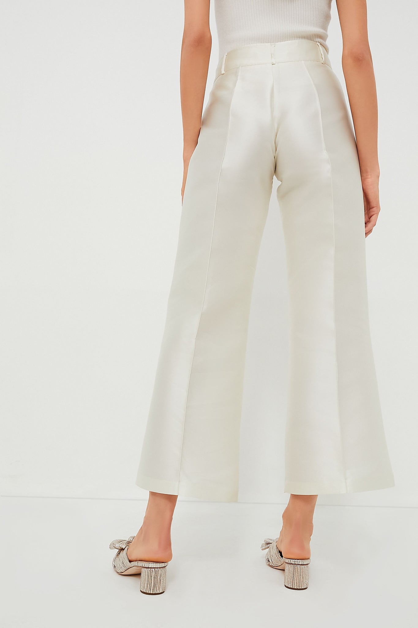 White Yoshitomo Smart Pants-Get Girly