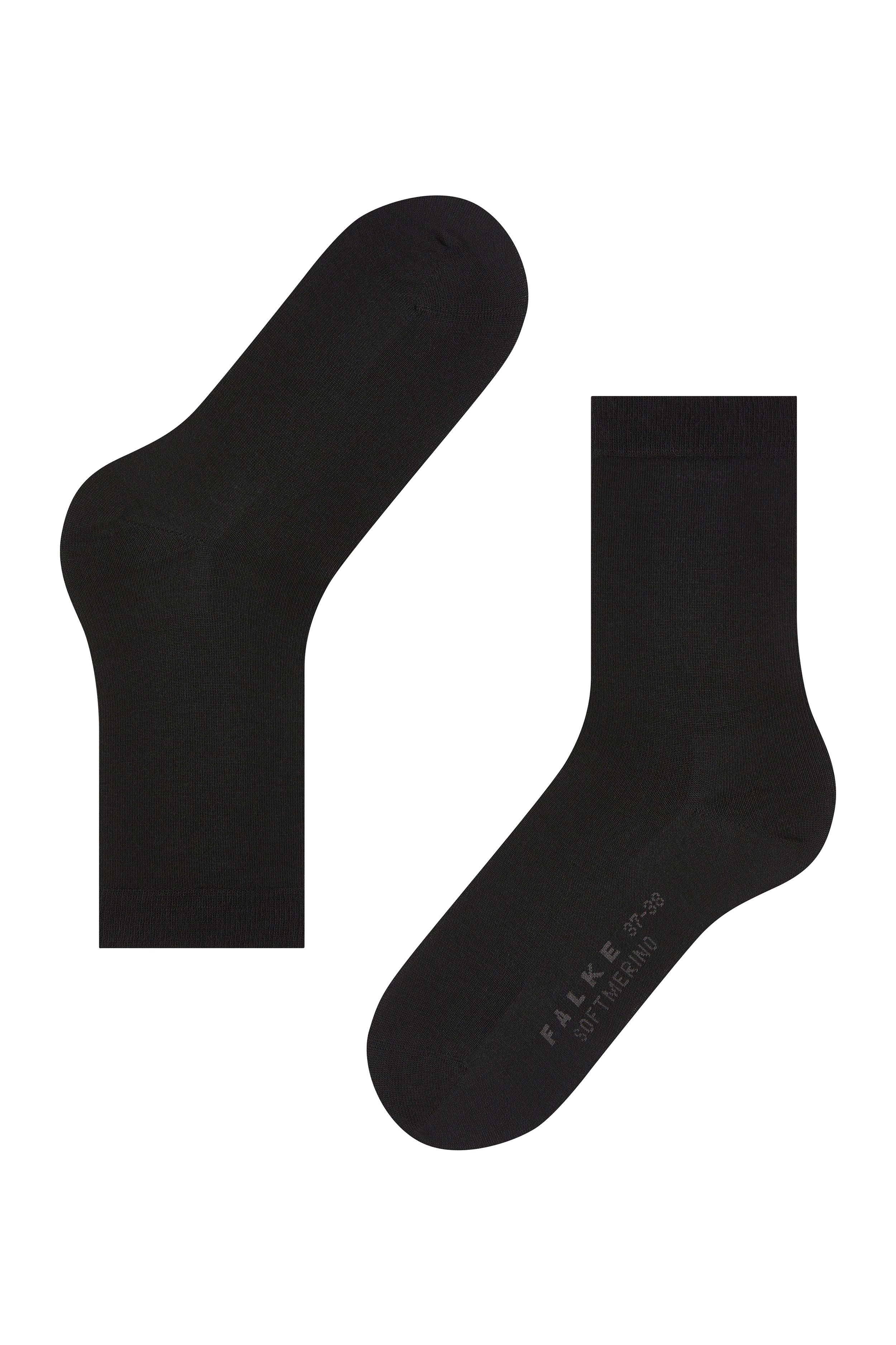 Black Merino Cotton Blend Socks-Get Girly