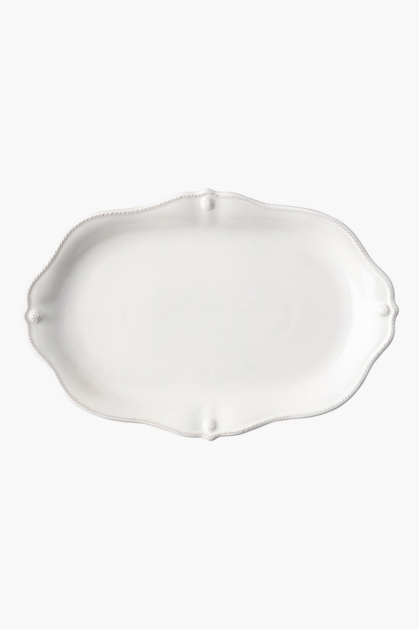 White Wash Berry and Thread 15" Platter-Get Girly