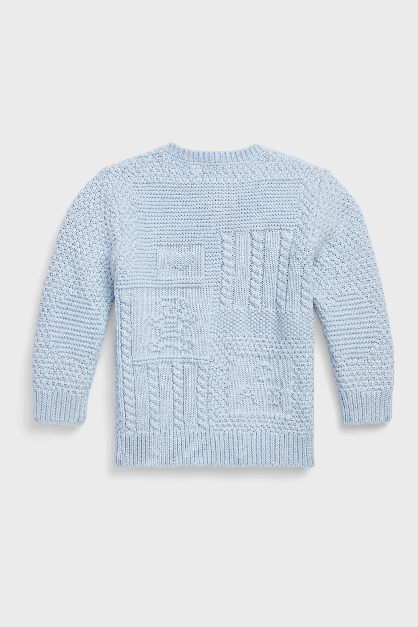 Beryl Blue Long-Sleeve Organic Cotton Novelty Bear Cardigan-Get Girly