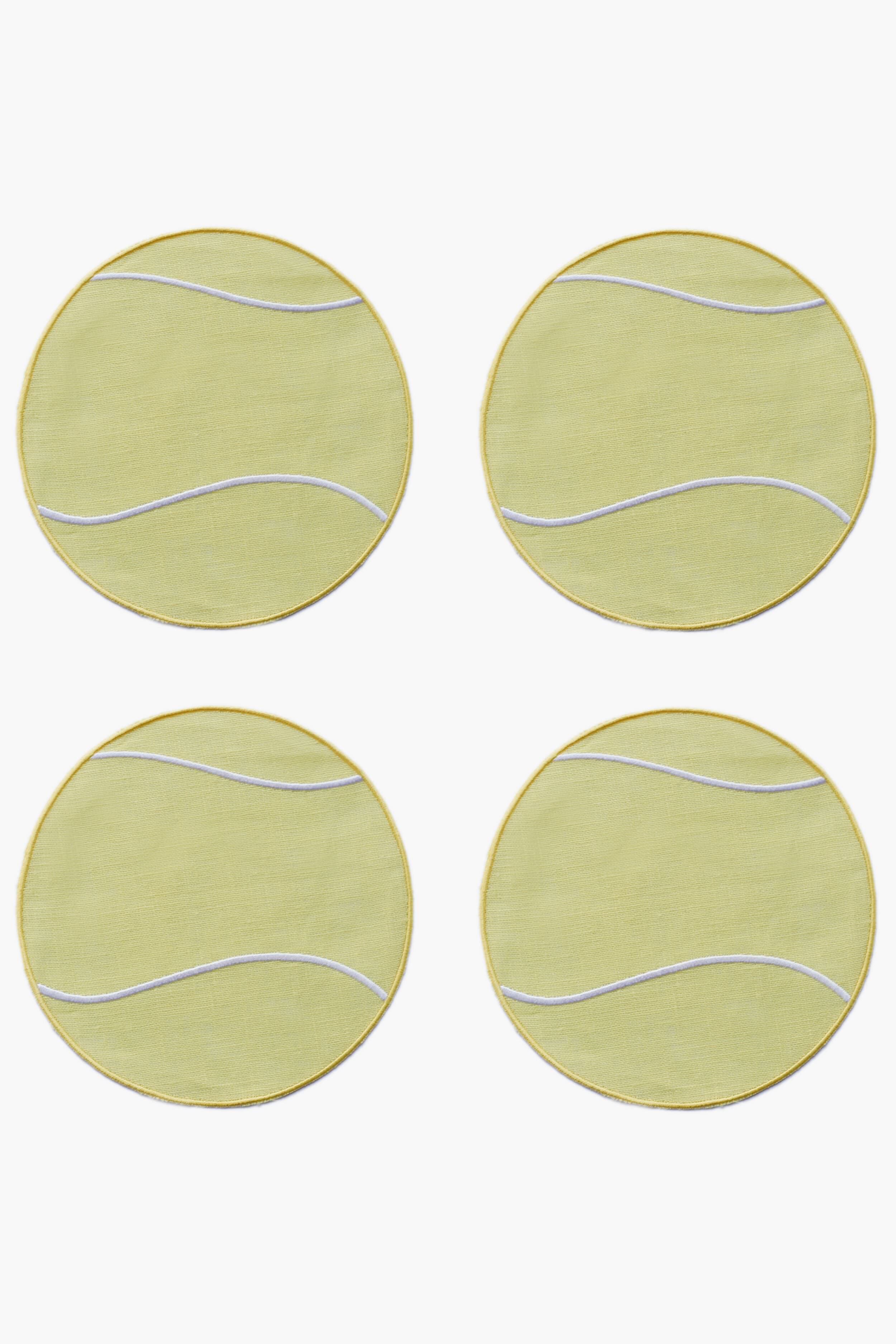 Tennis Ball Cocktail Napkins-Get Girly