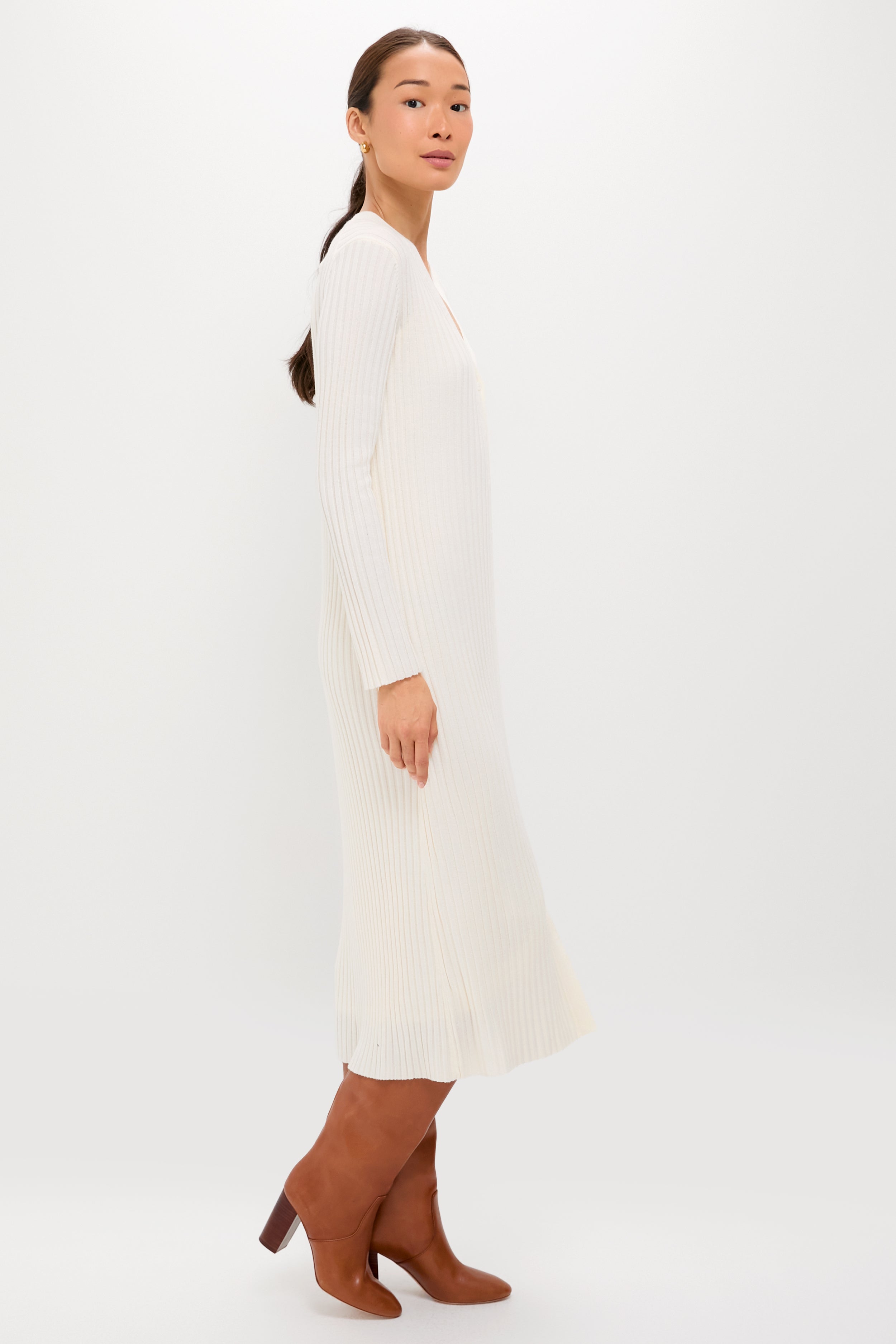 Ivory Callum Sweater Dress-Get Girly