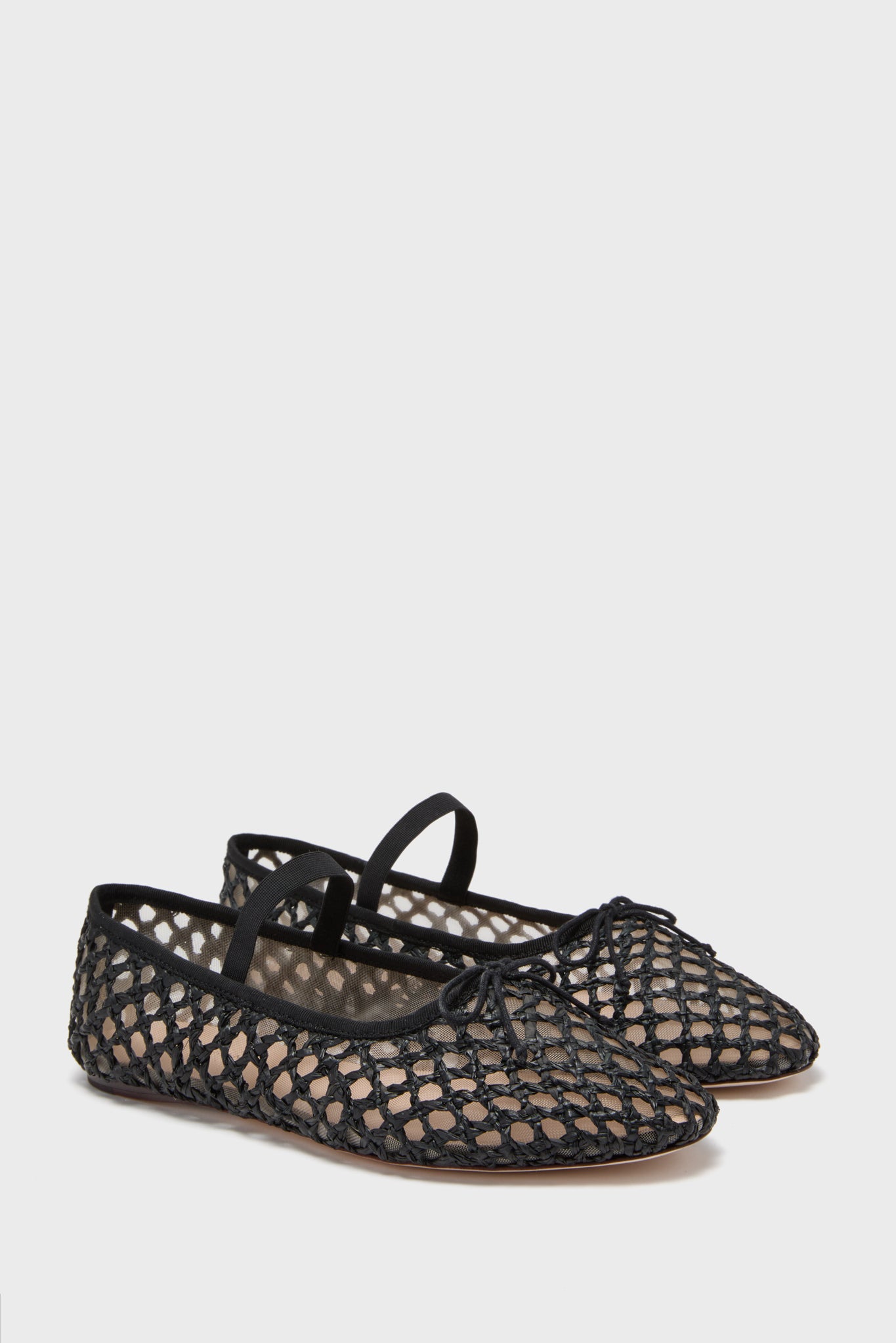Black Crochet Leonie Flats-Get Girly