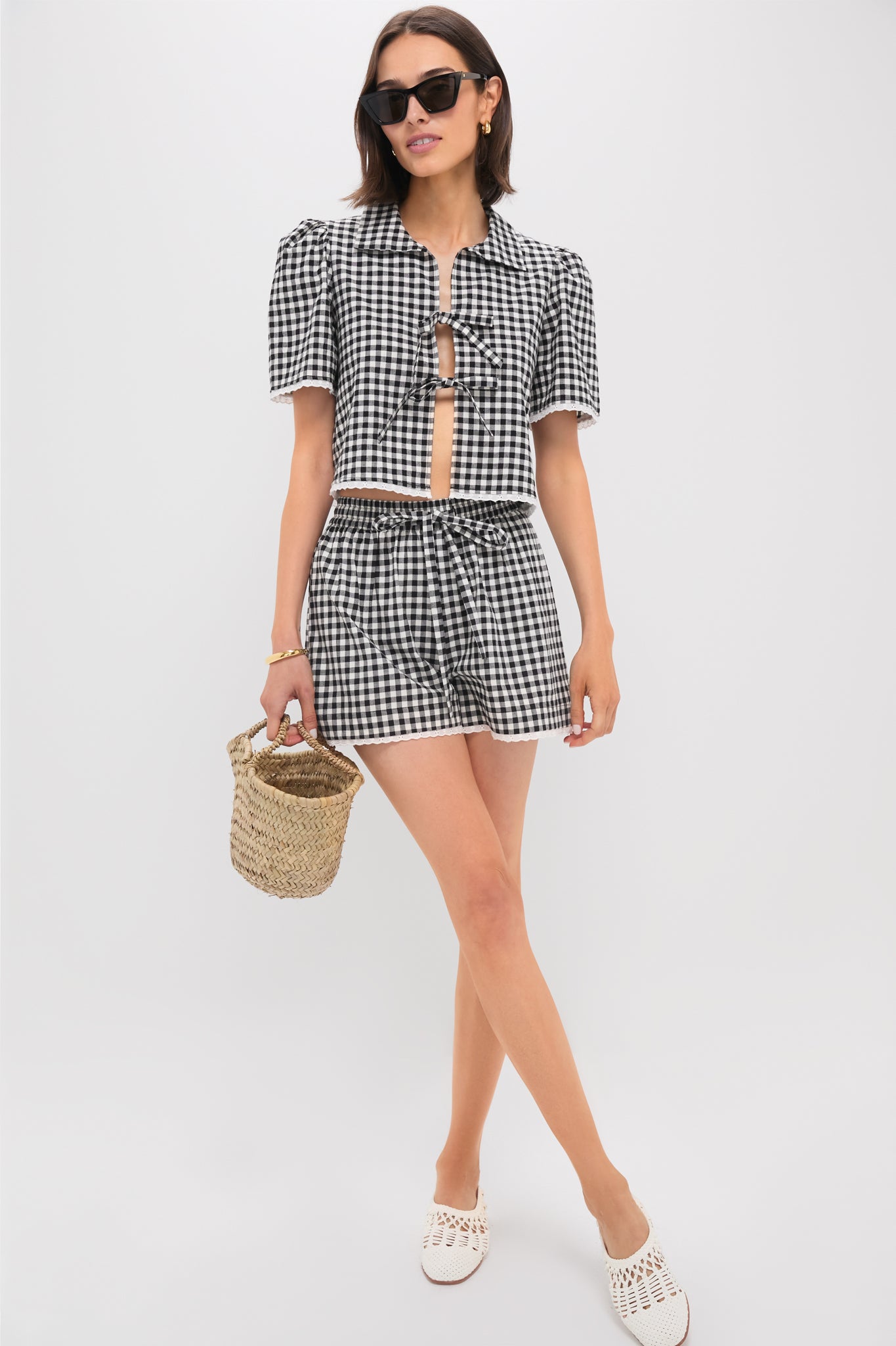Black Gingham Hanna Set-Get Girly
