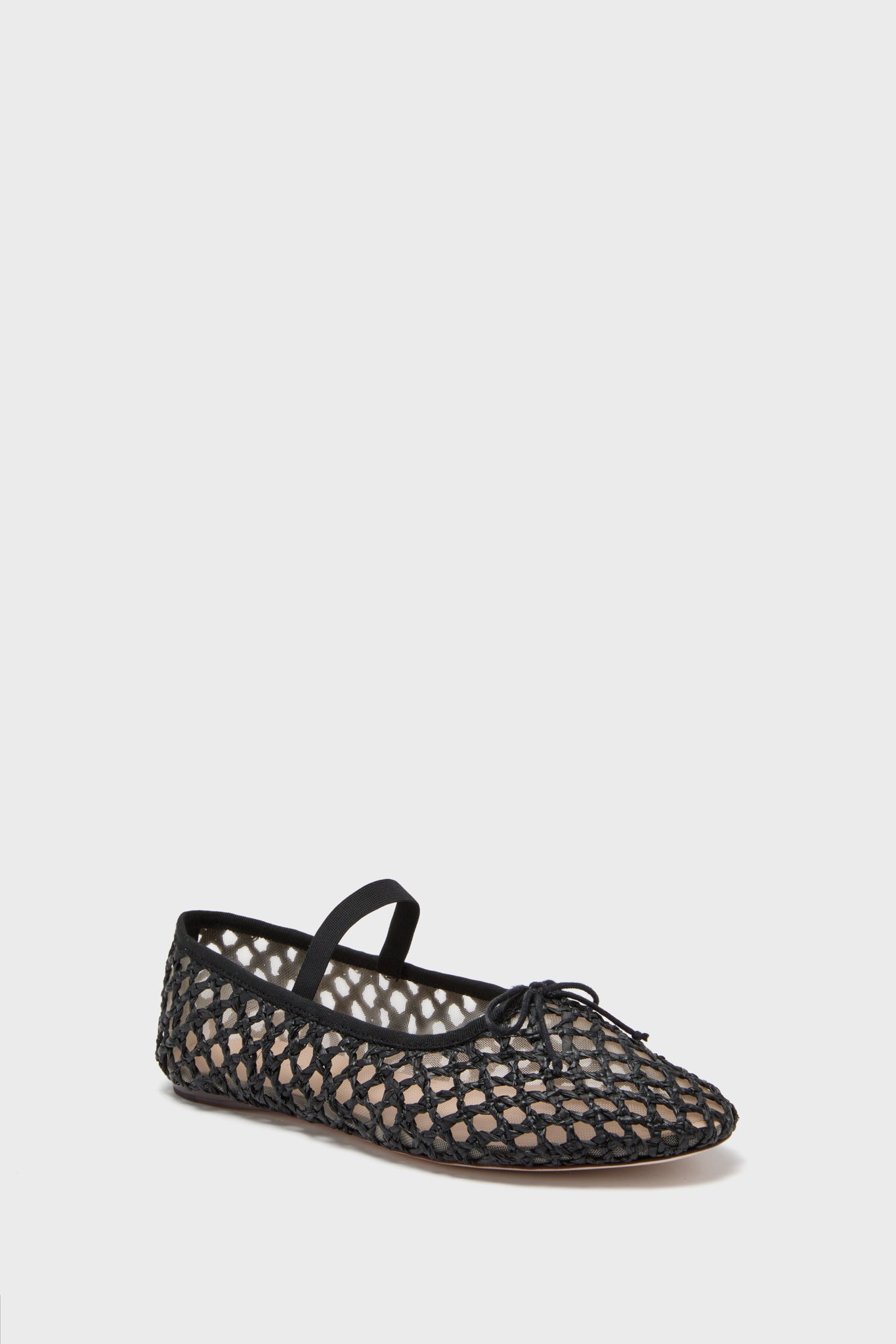 Black Crochet Leonie Flats-Get Girly