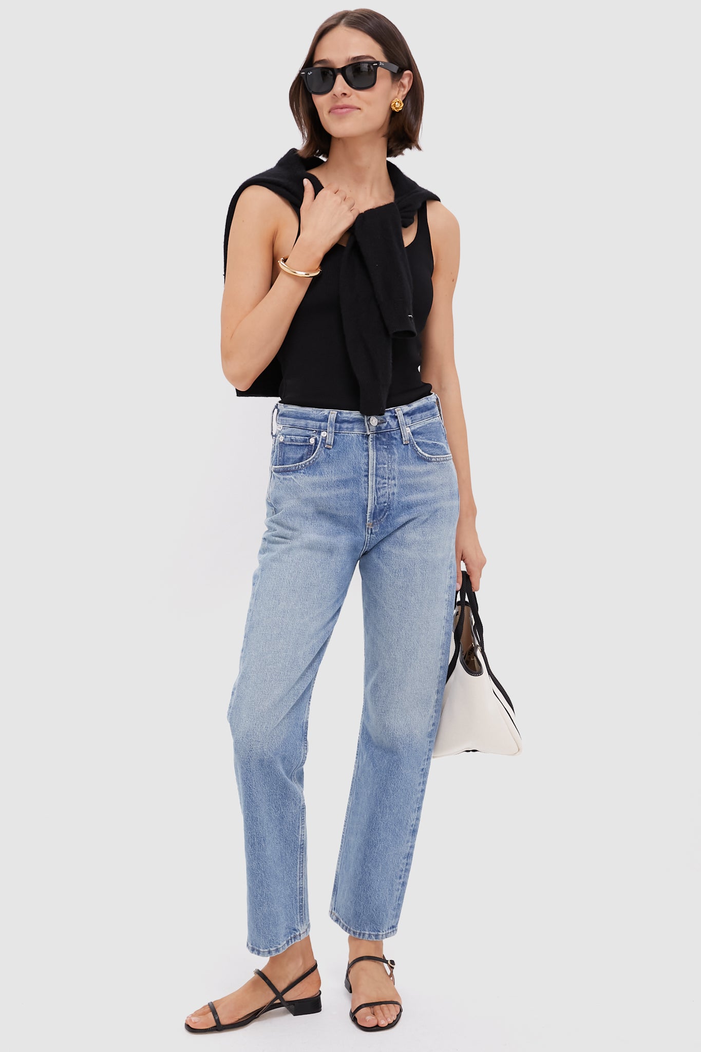 Black Alba Compression Tank-Get Girly