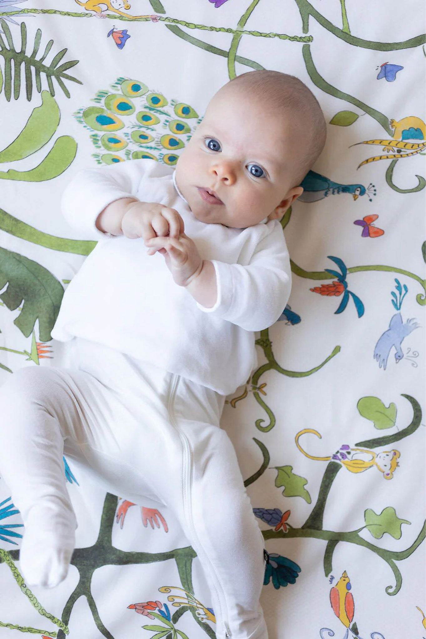 Tropical Placement Crib Sheets-Get Girly