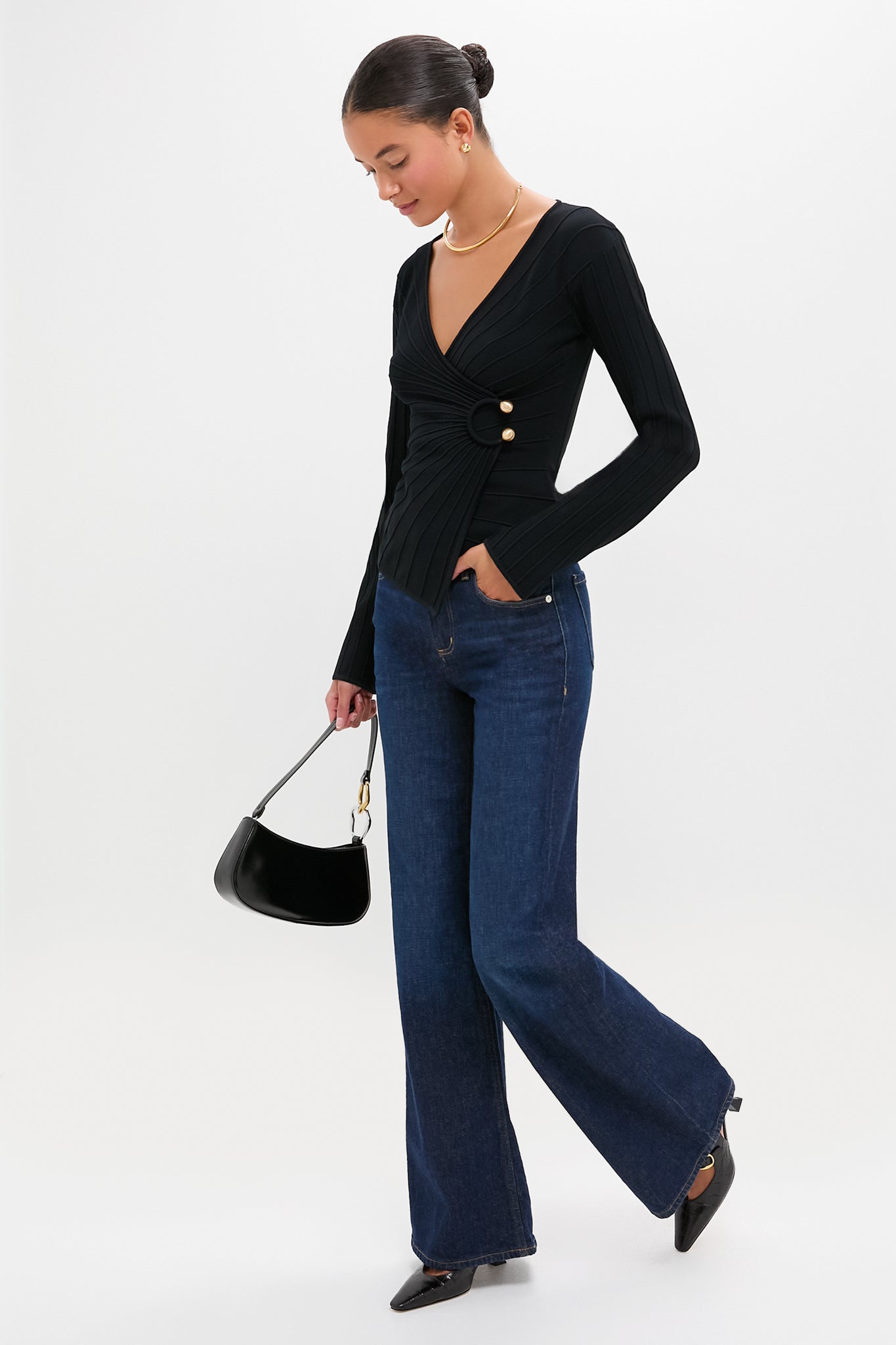 Black Collette Top-Get Girly