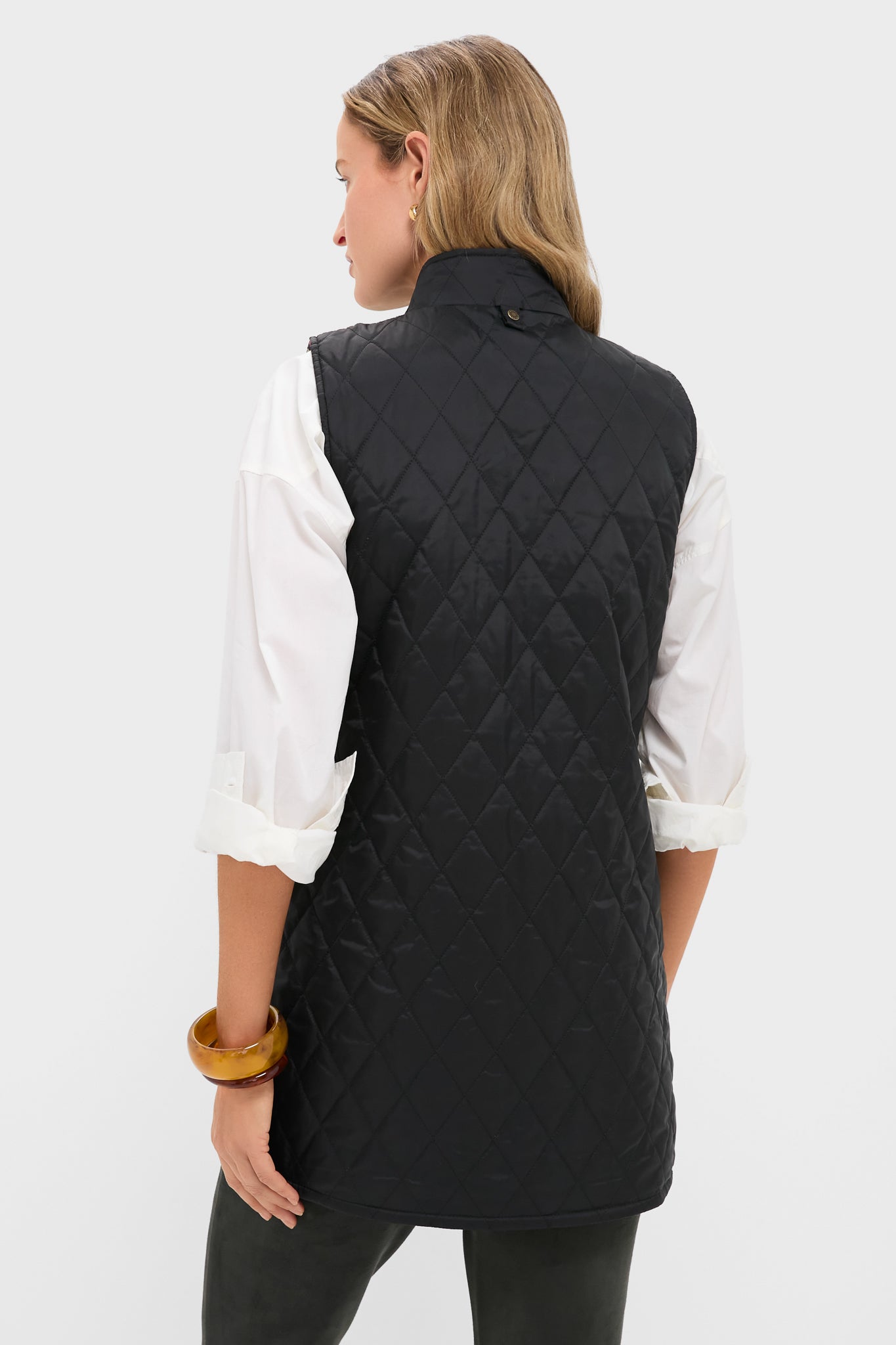 Black Barbour x Get Girly Reversible Paisley Vest-Get Girly