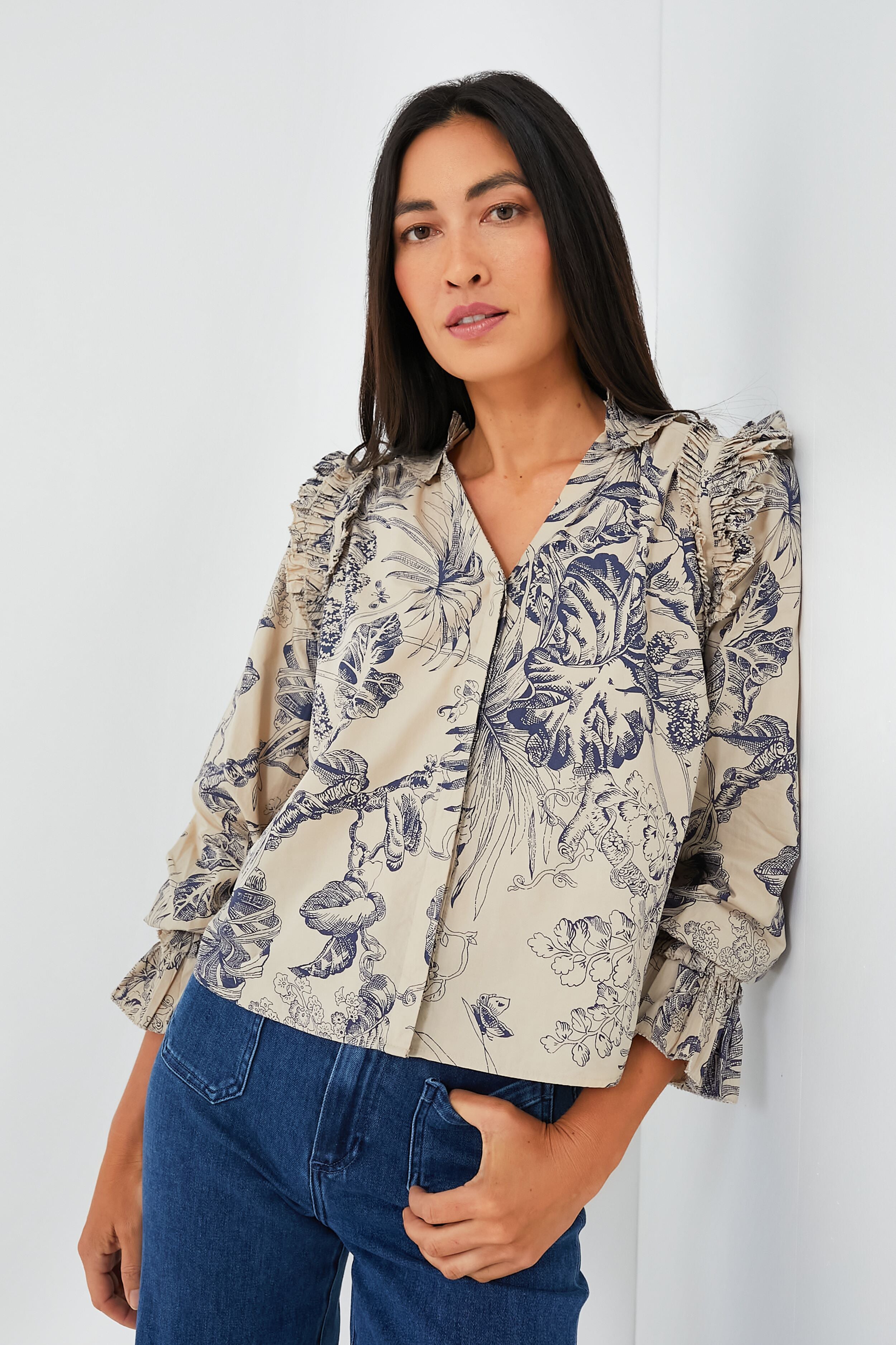 Yaffe Print Jessie Top-Get Girly