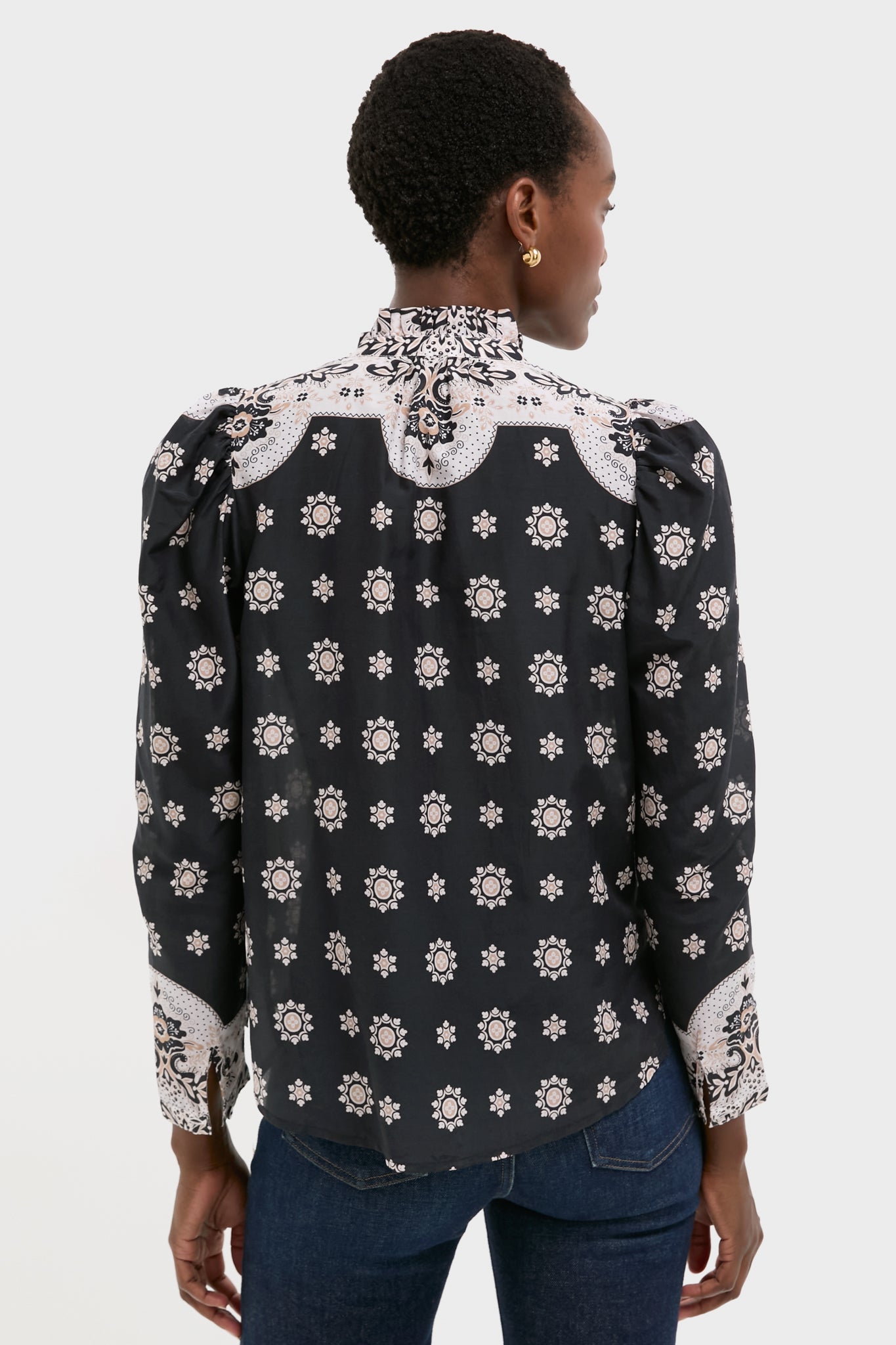 Black Bandana Artemis Bronco Shirt-Get Girly