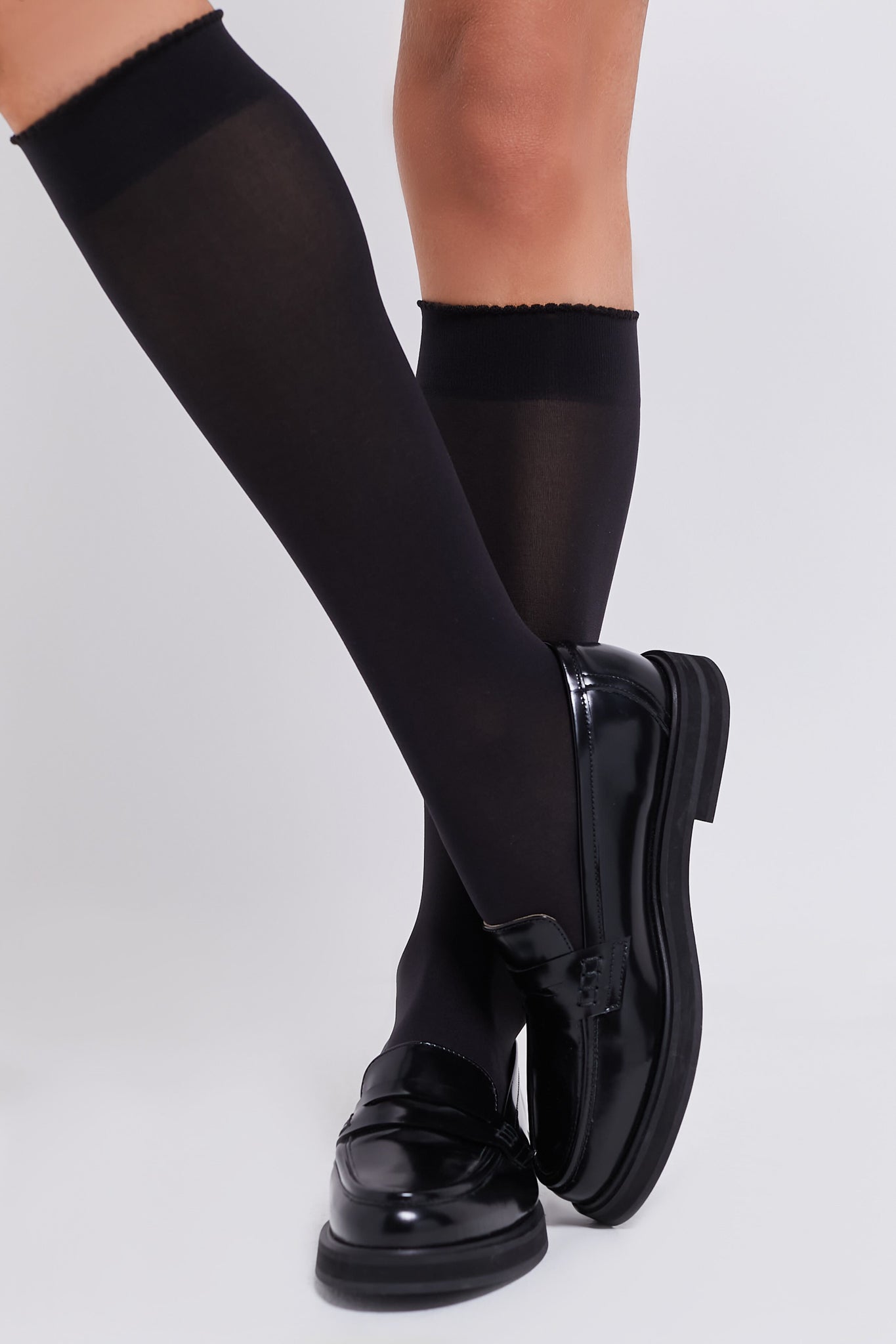 Black Velvet de Luxe 50 Knee-Highs-Get Girly