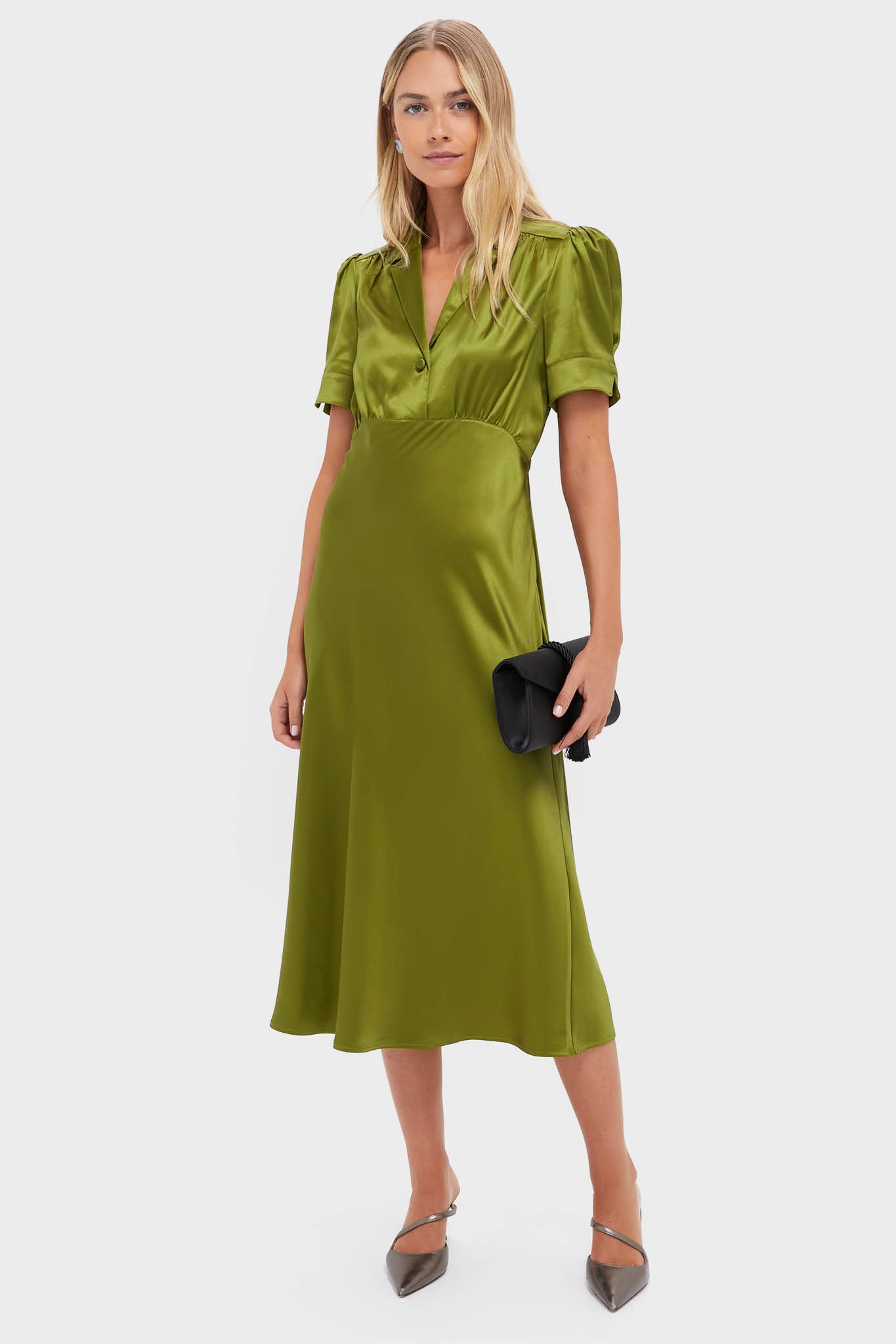 Woodbine Satin Bellamy Dress-Get Girly