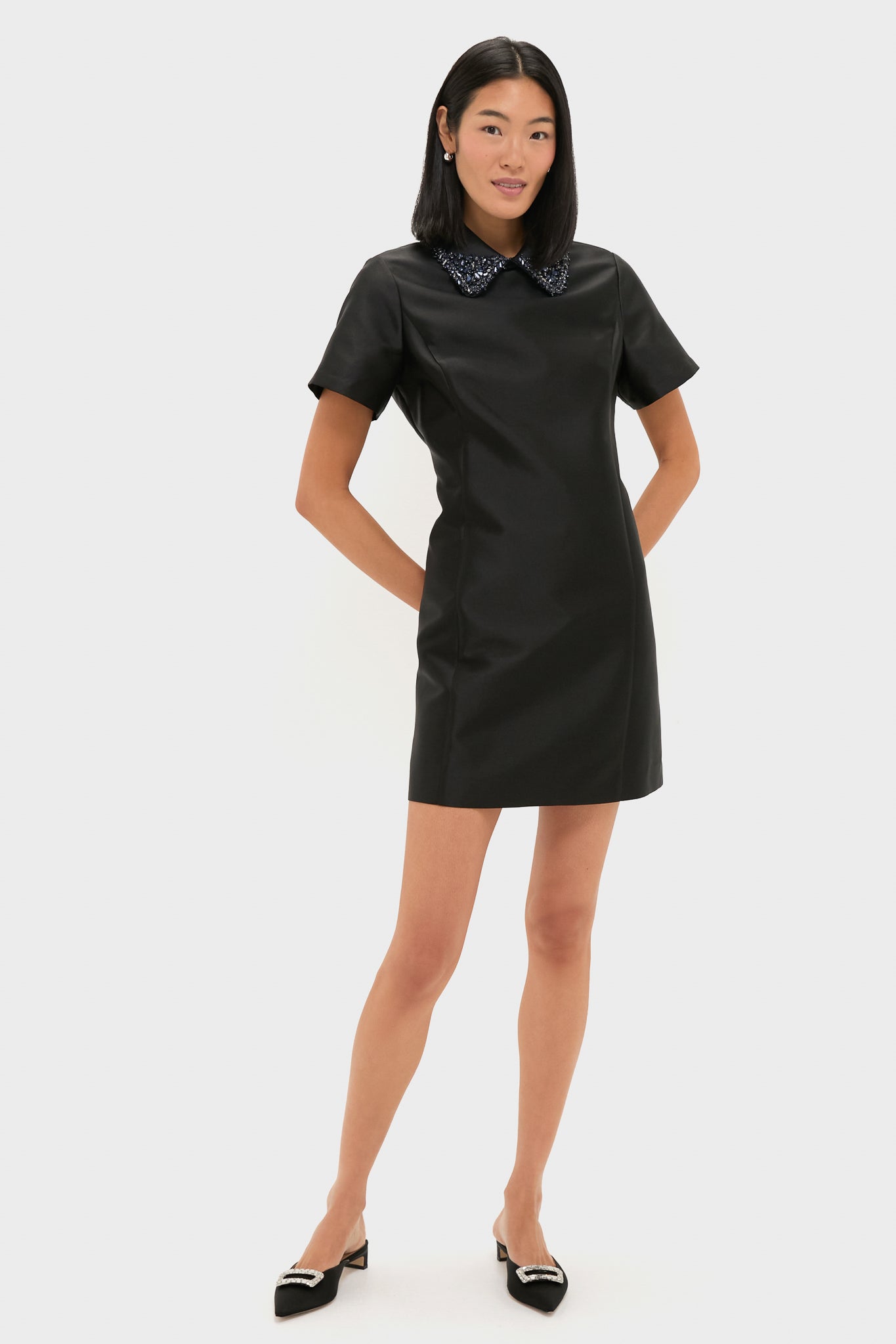 Black Embellished Winslet Dress-Get Girly