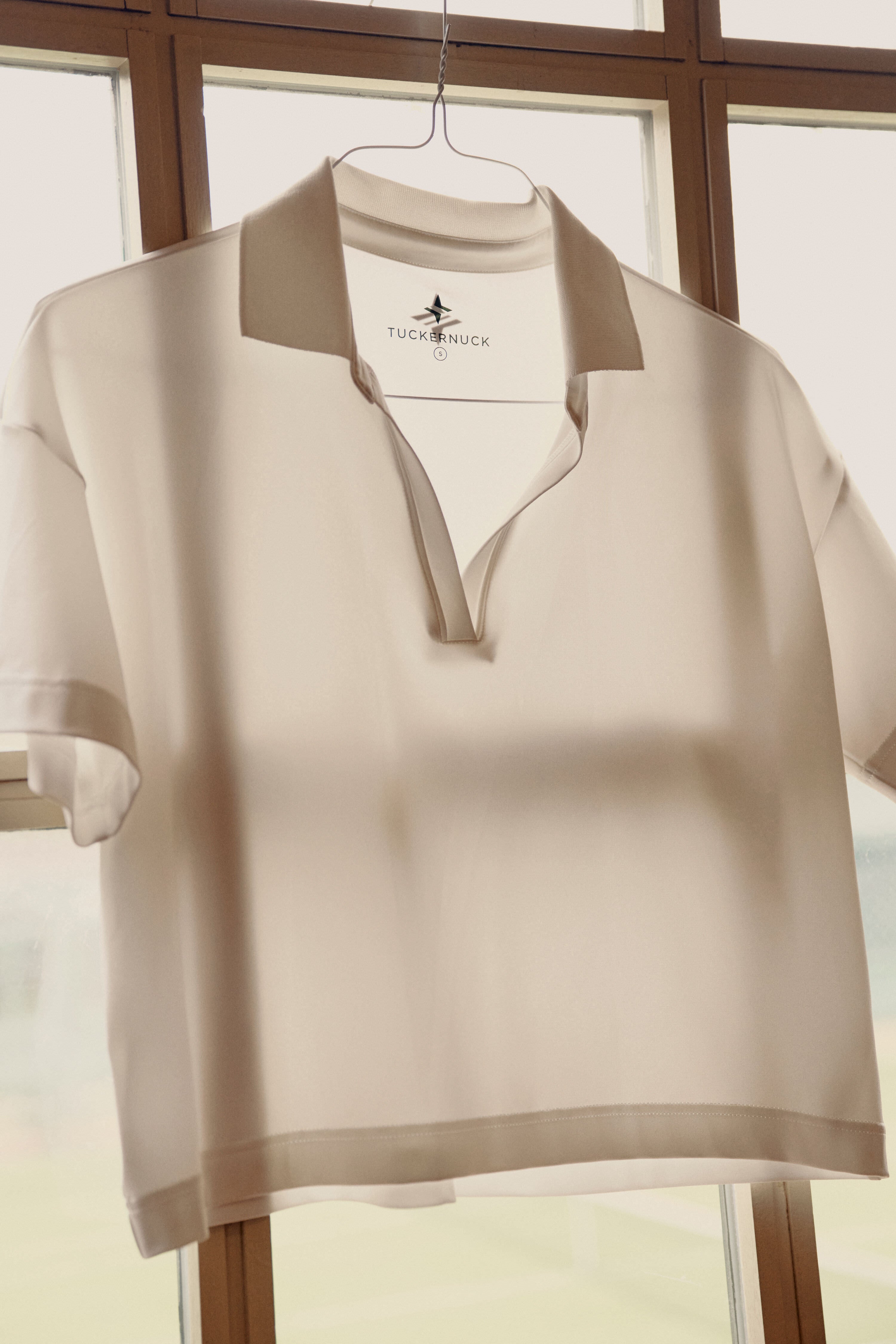 White Performance Jersey Cropped Caroline Polo-Get Girly