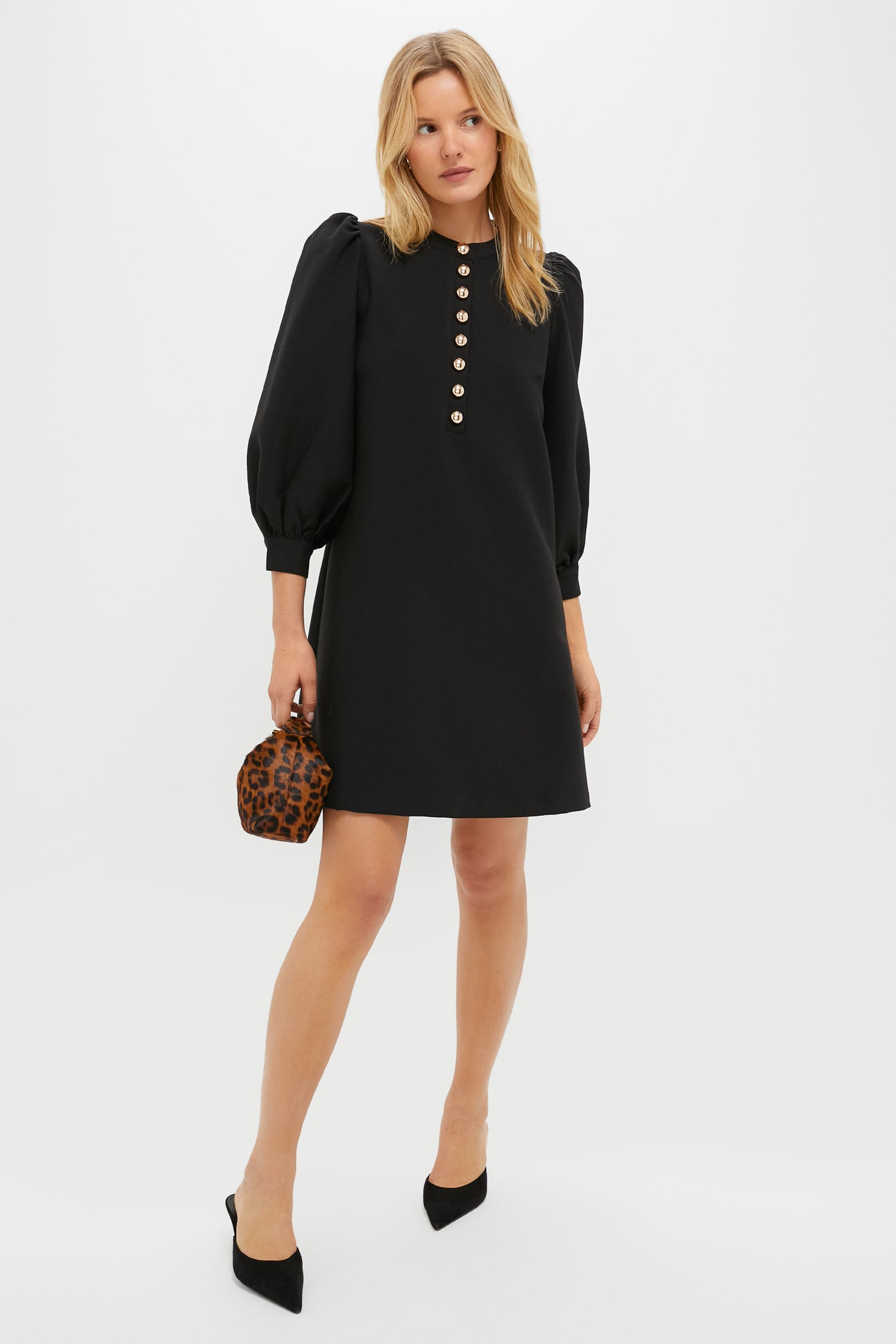 Black Crepe Samantha Dress-Get Girly