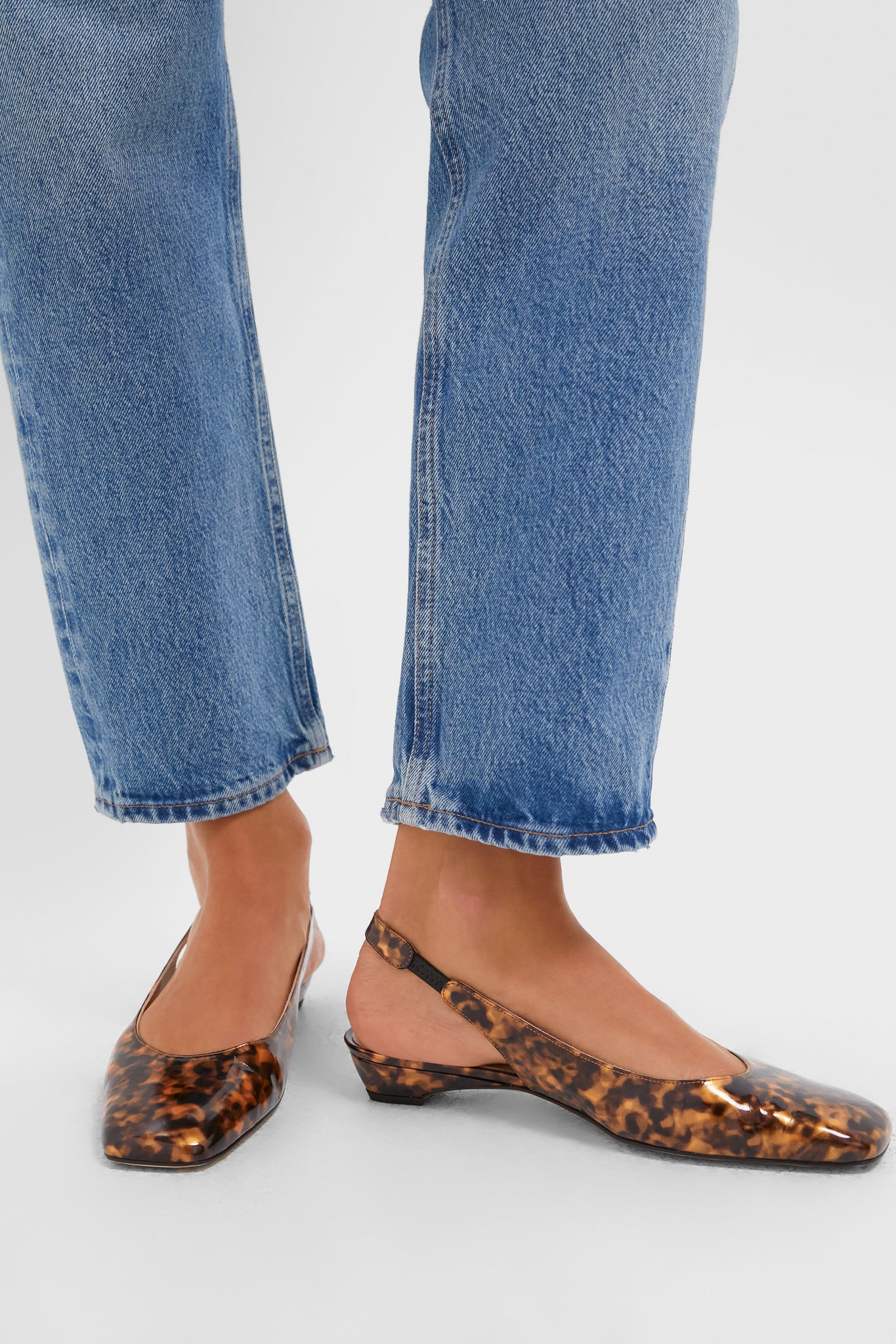 Tortoise Liv Slingback Flats-Get Girly