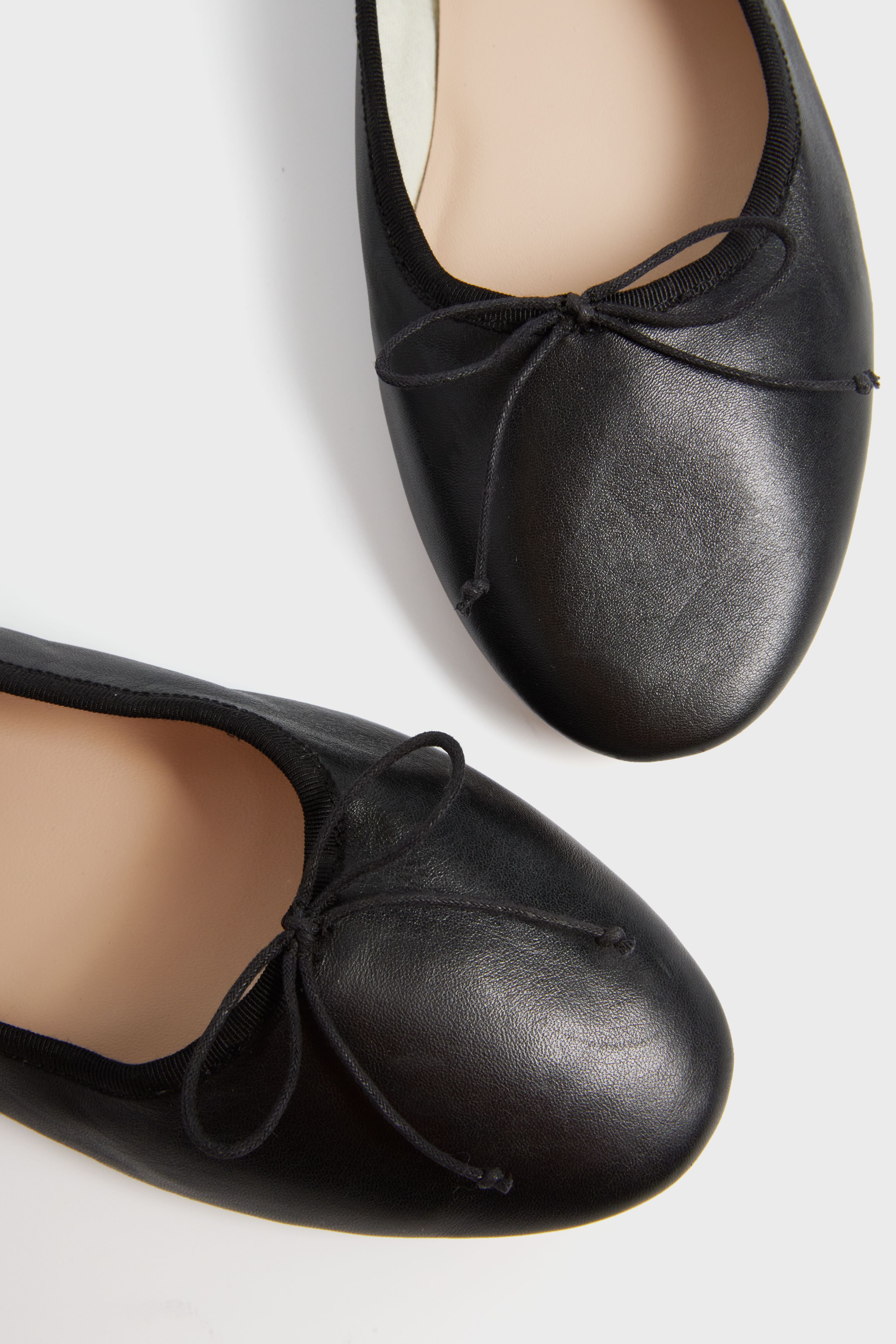 Black Leonie Soft Ballet Flats-Get Girly