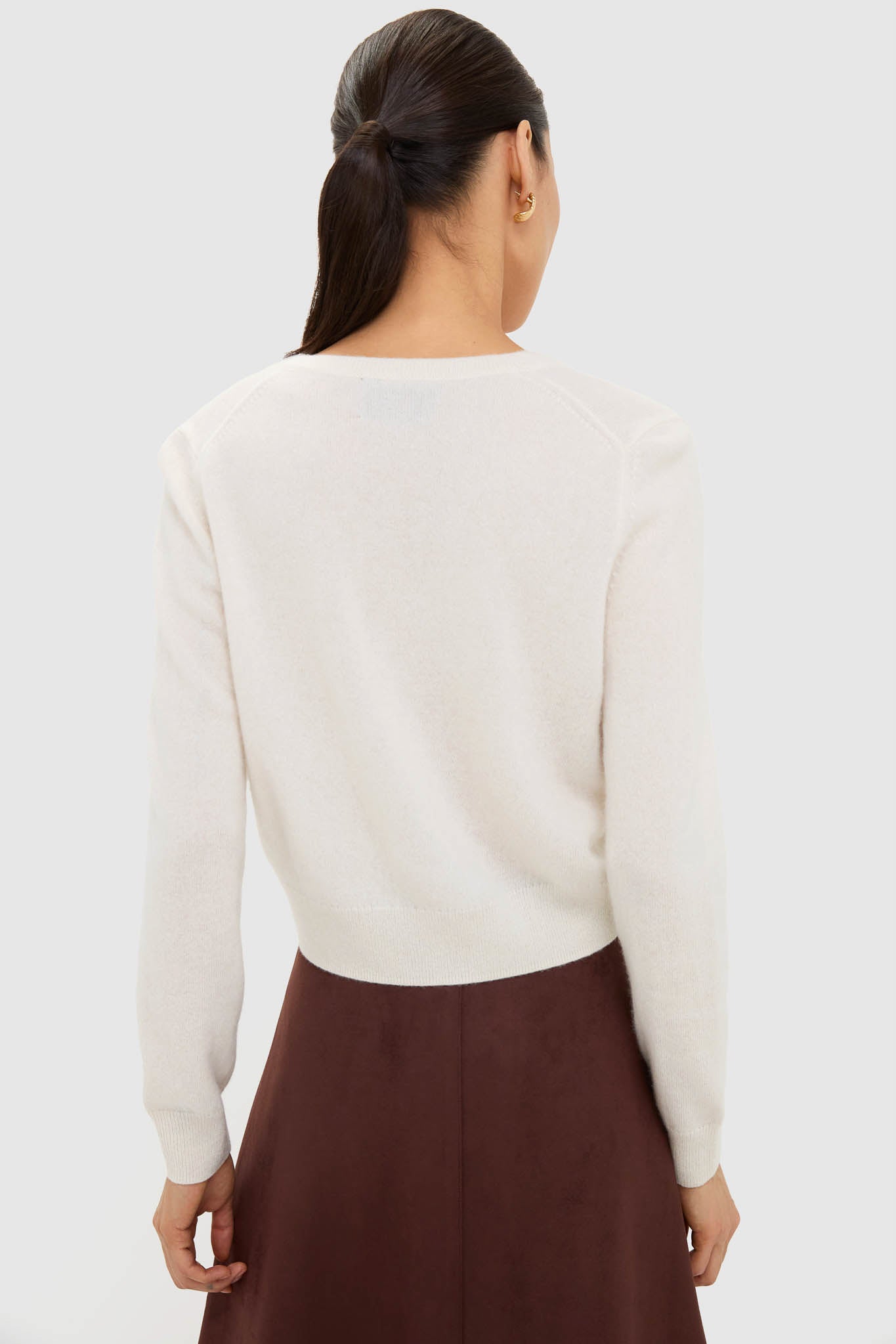 Ivory Cashmere Riley Cardigan-Get Girly