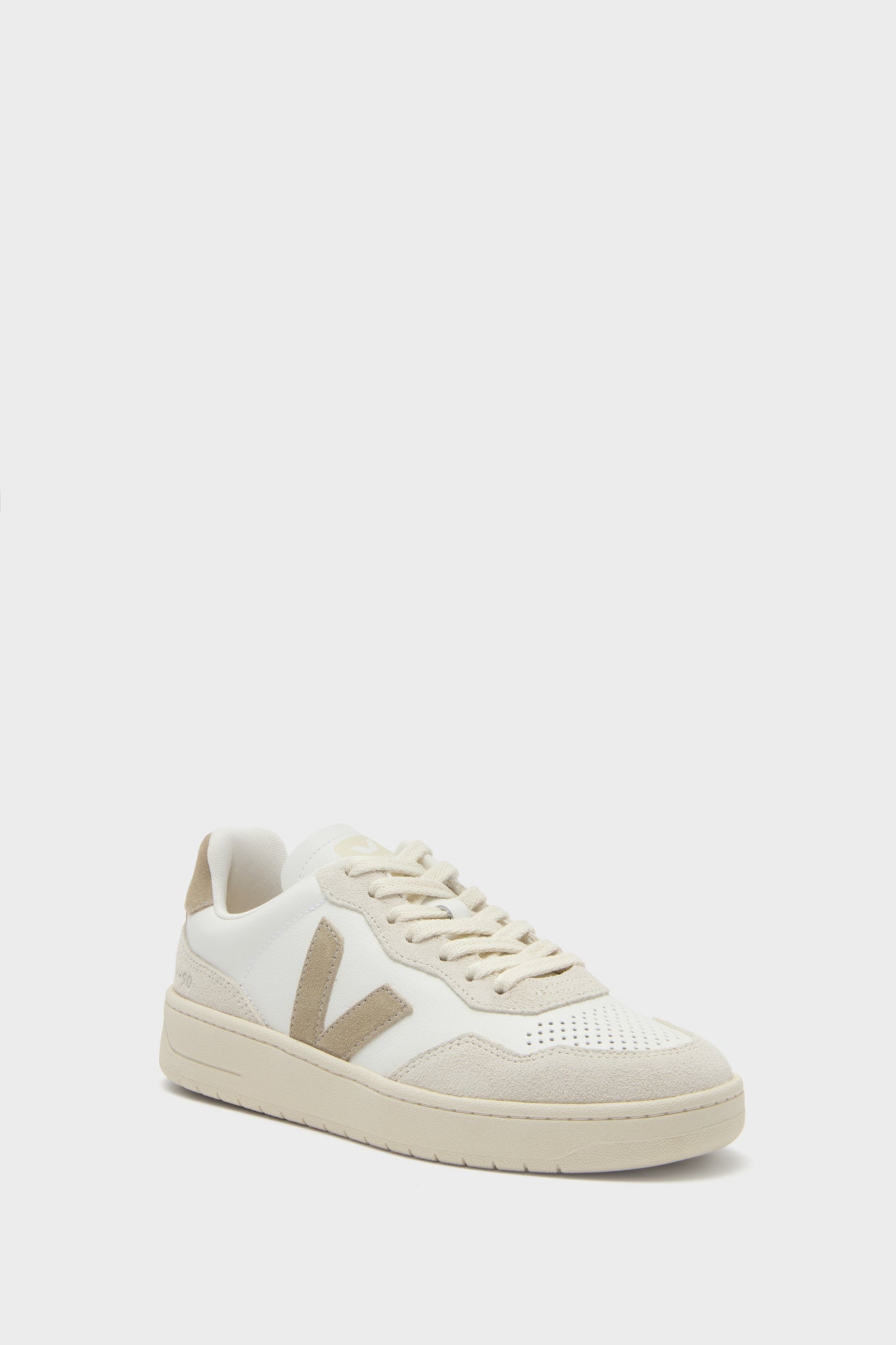 White Taupe V-90 Sneakers-Get Girly