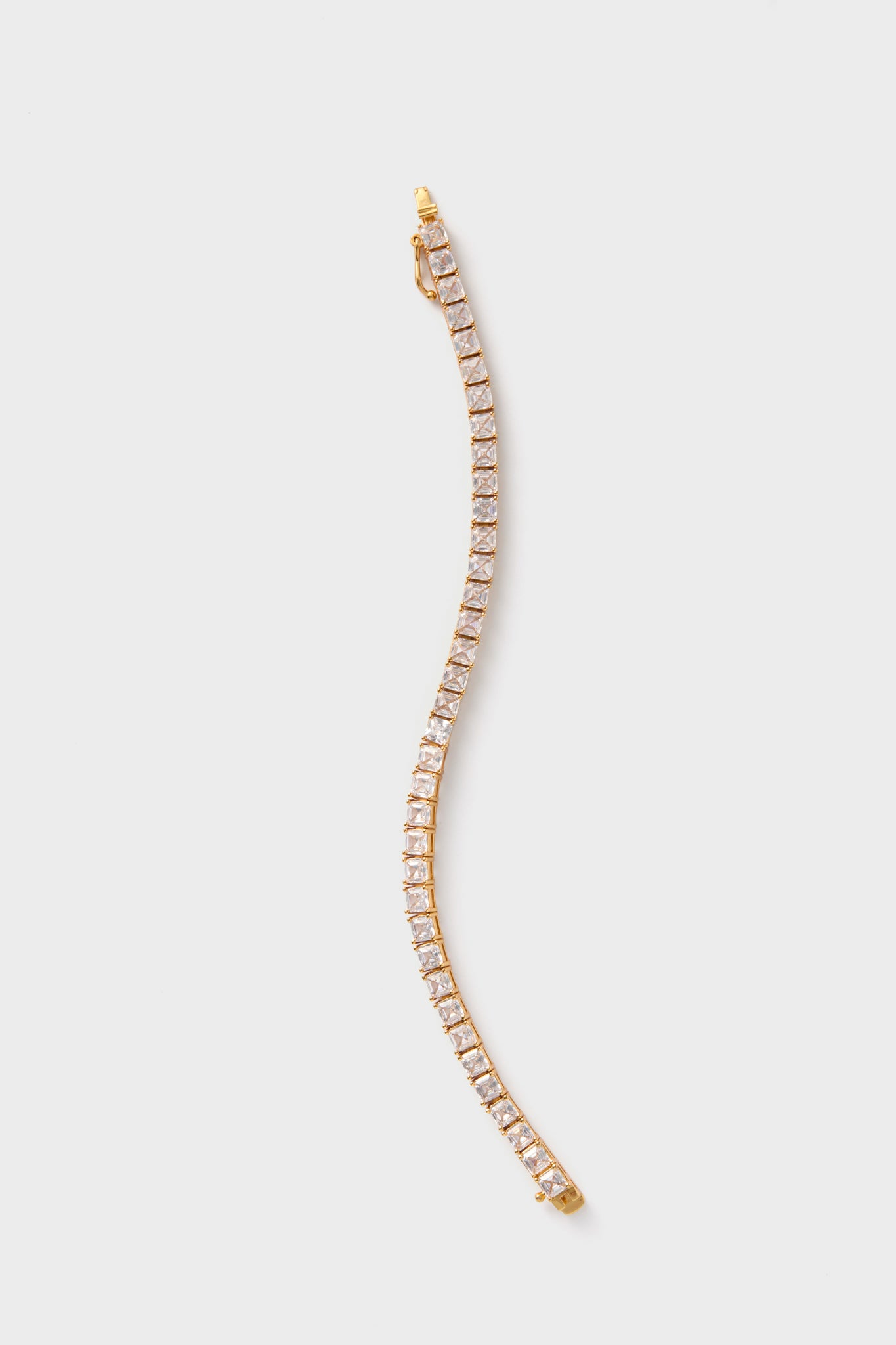 Shiny Gold Gia Tennis Bracelet-Get Girly