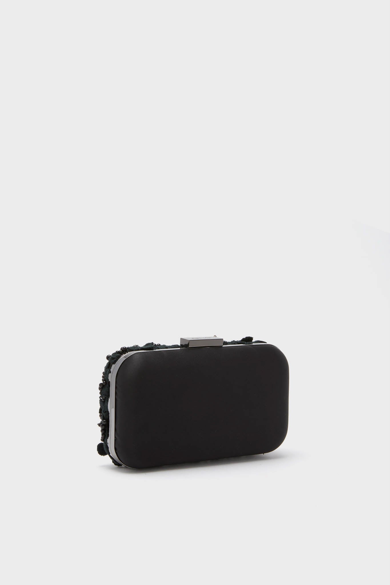 Black Beth Encrusted Clutch-Get Girly