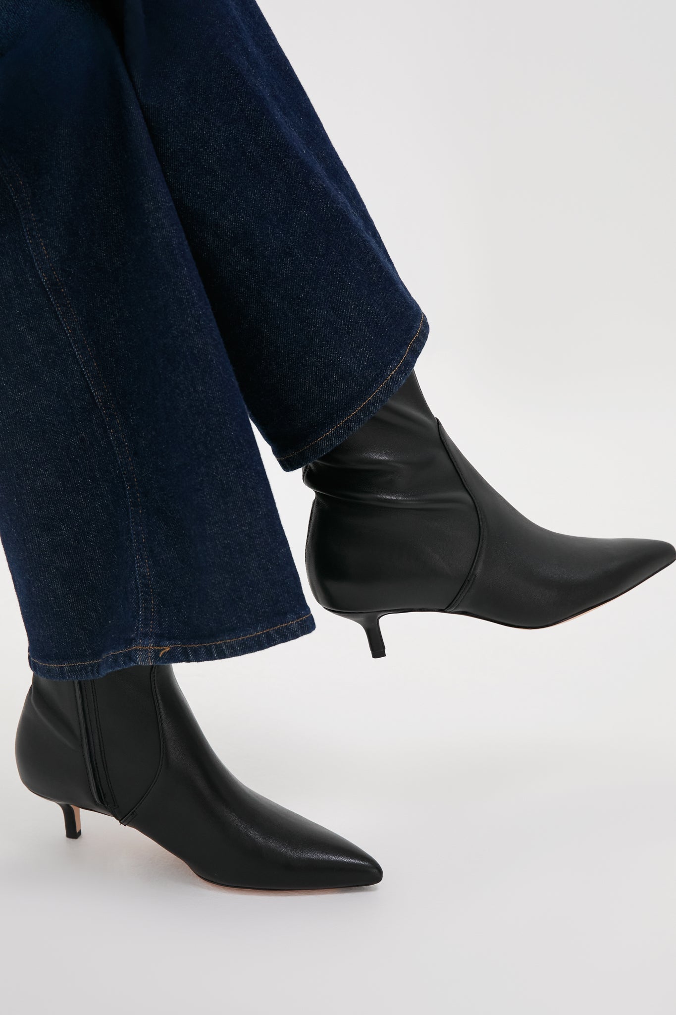 Black Lisa 45 Stretch Boots-Get Girly