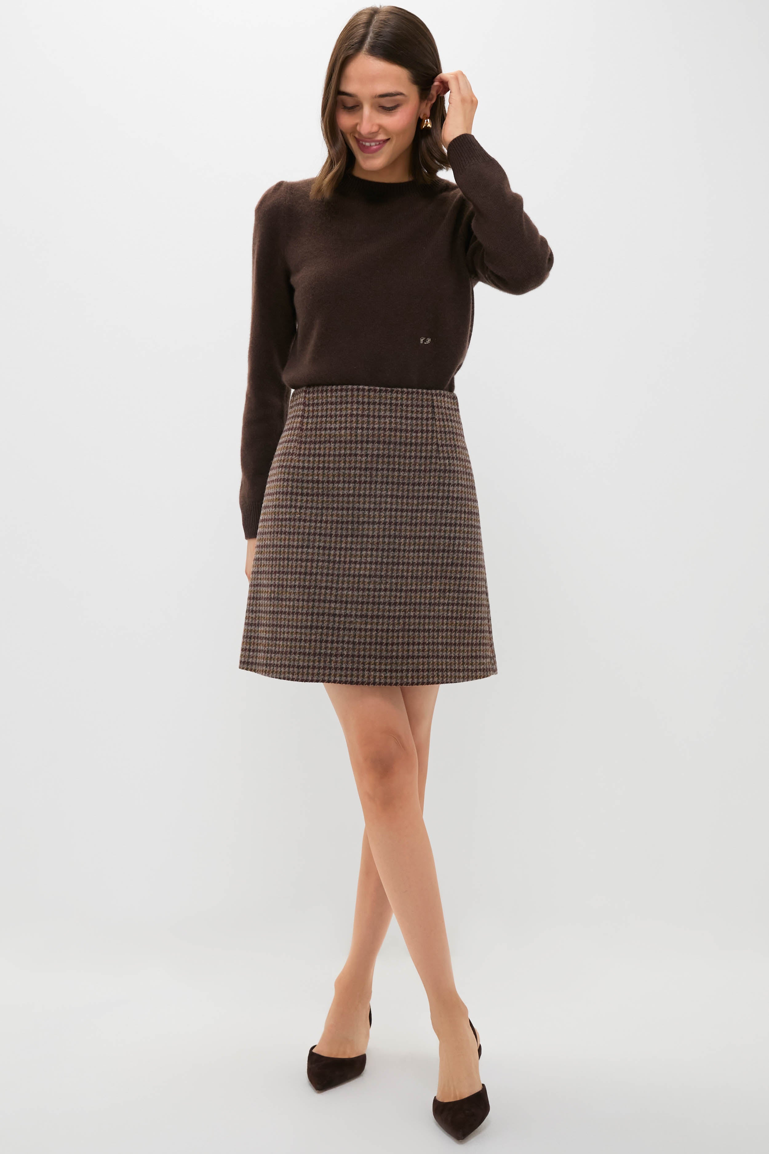 Wine-Coloured Vata Skirt-Get Girly