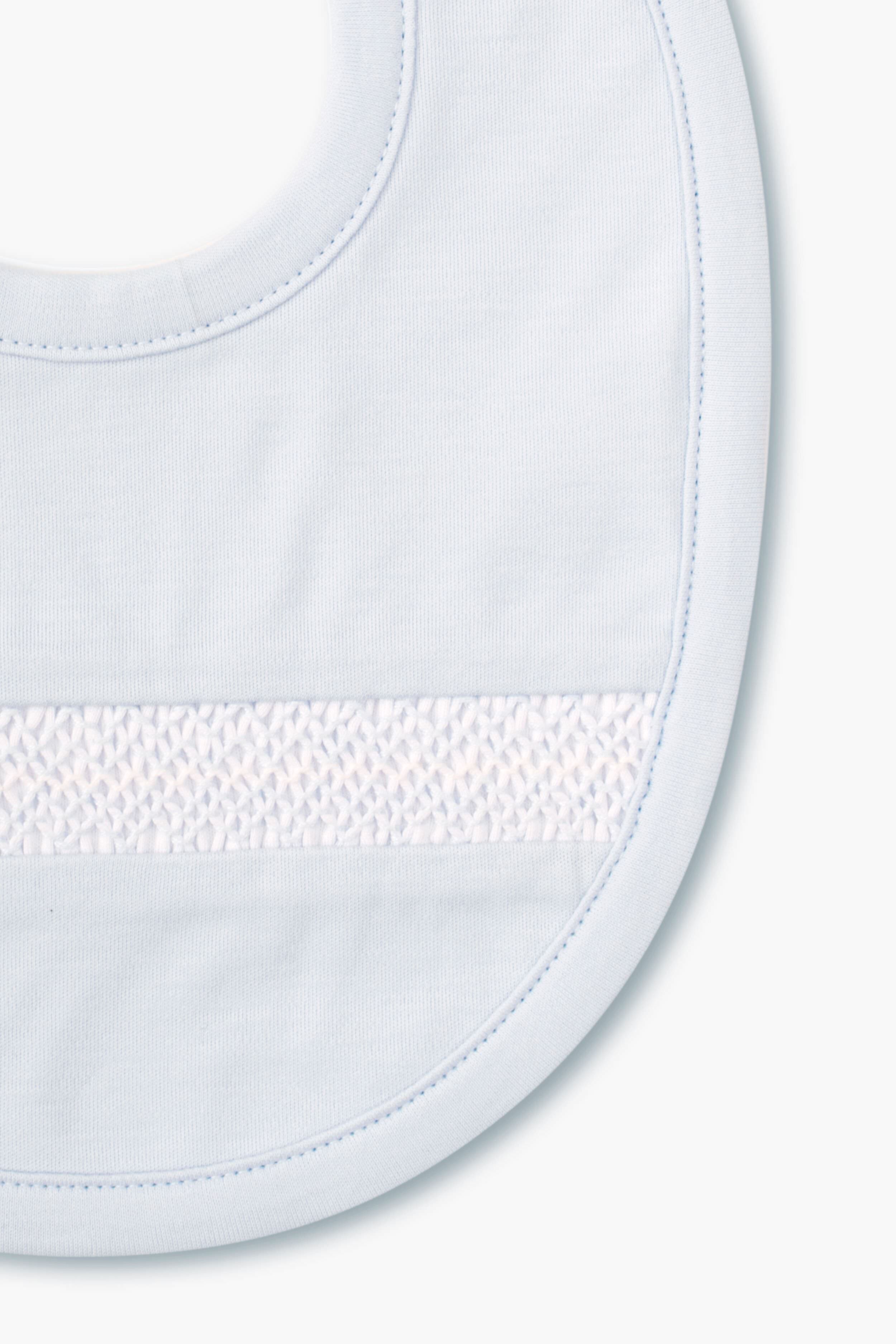 Blue Hand Smocked Bib-Get Girly